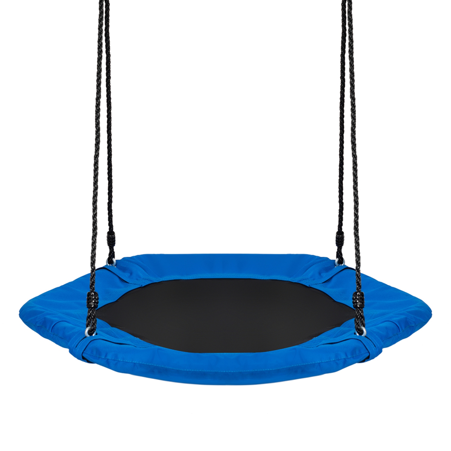 Gymax Portable Hexagon Tree Swing Kids Play Set 37'' w/ Adjustable Height