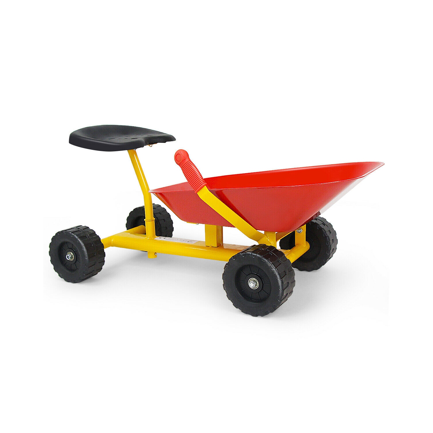 Gymax 8'' Heavy Duty Kids Ride-on Sand Dumper Front Tipping w 4 Wheels Sand Toy Gift