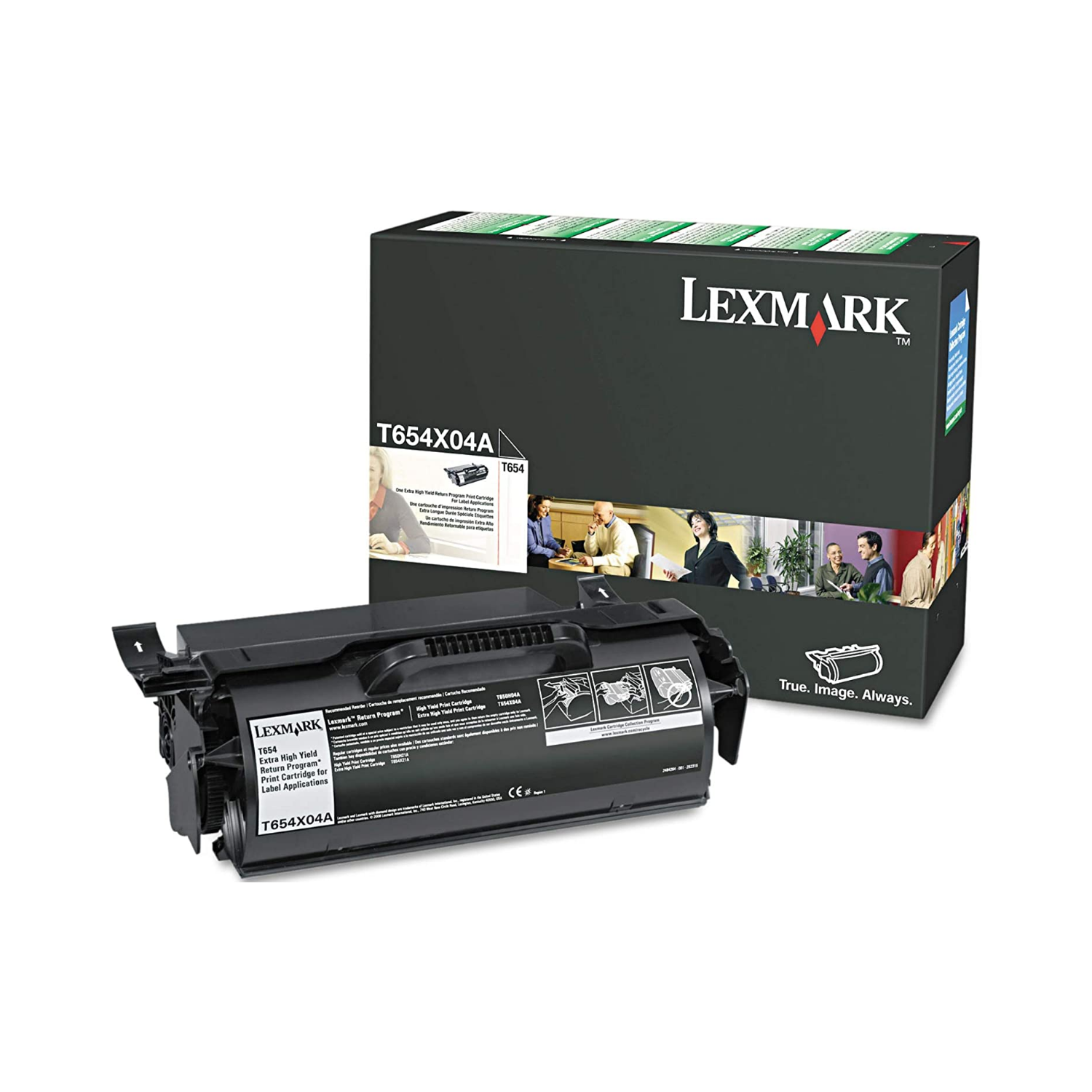 Lexmark T654X04A, Extra haut rendement. Cartouche Noire d’origine Pour: Lexmark T654, T656 séries