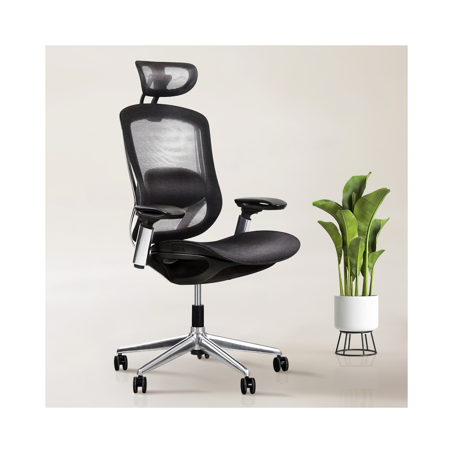 CeliniChair Heavy-Duty Executive Home Office Chair Ergonomic Desk Chair with Lumbar Support 4D Armrest Adjustable Task Chair