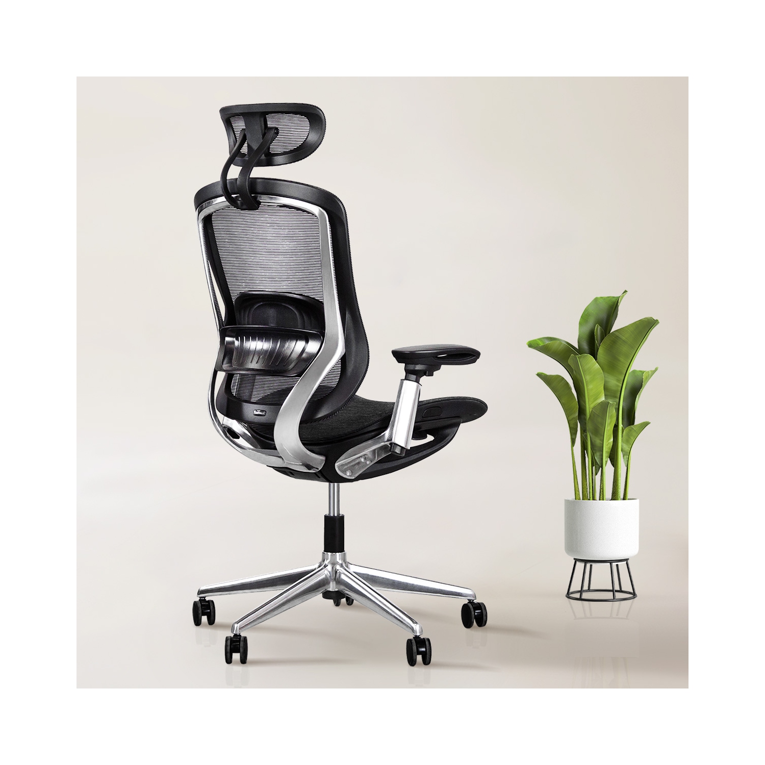 CeliniChair Heavy-Duty Executive Home Office Chair Ergonomic Desk Chair with Lumbar Support 4D Armrest Adjustable Task Chair