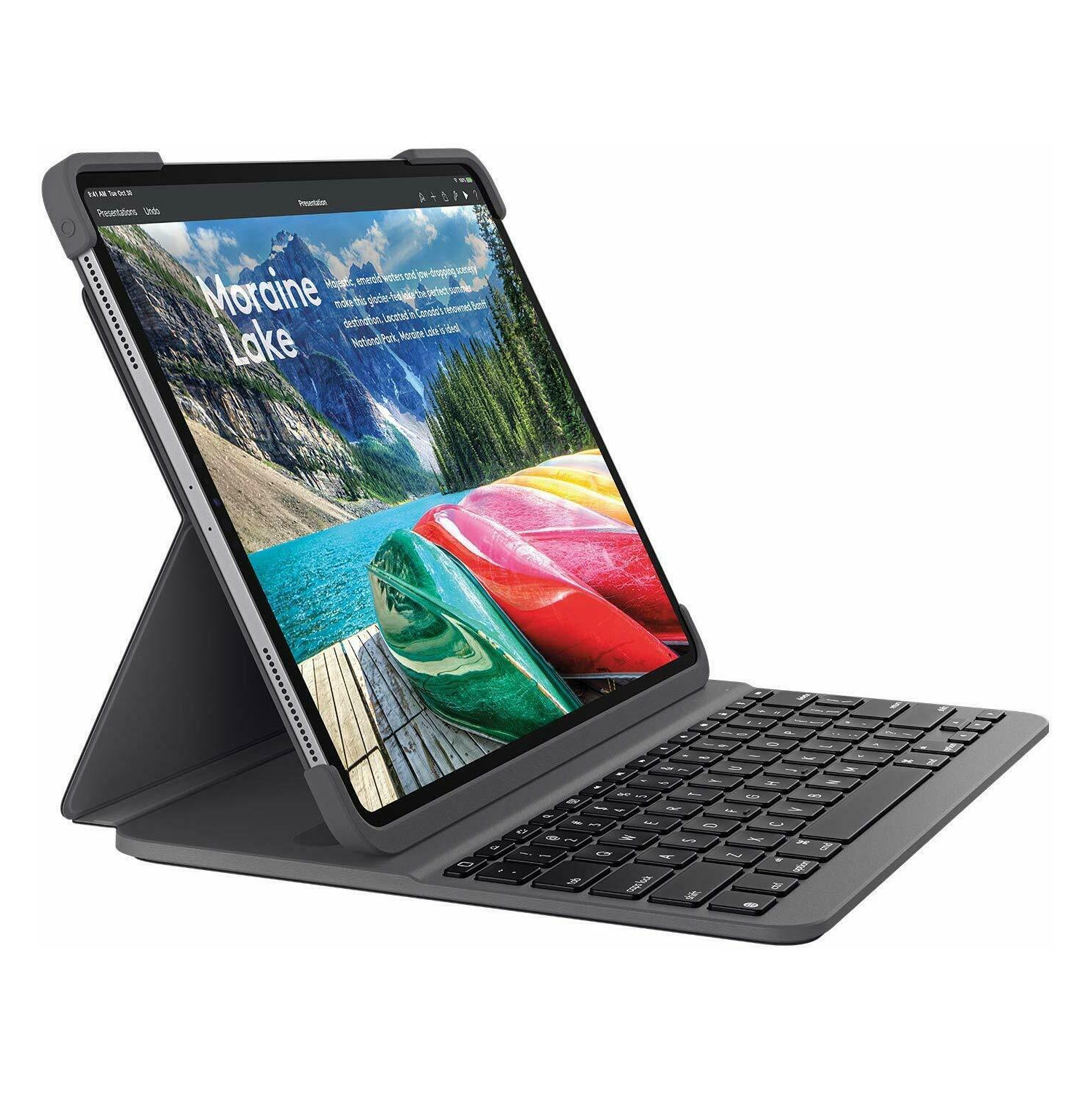 Refurbished - Logitech Slim Folio Pro Case Backlit Bluetooth Keyboard iPad Pro 11" (1st Generation) 920-009154