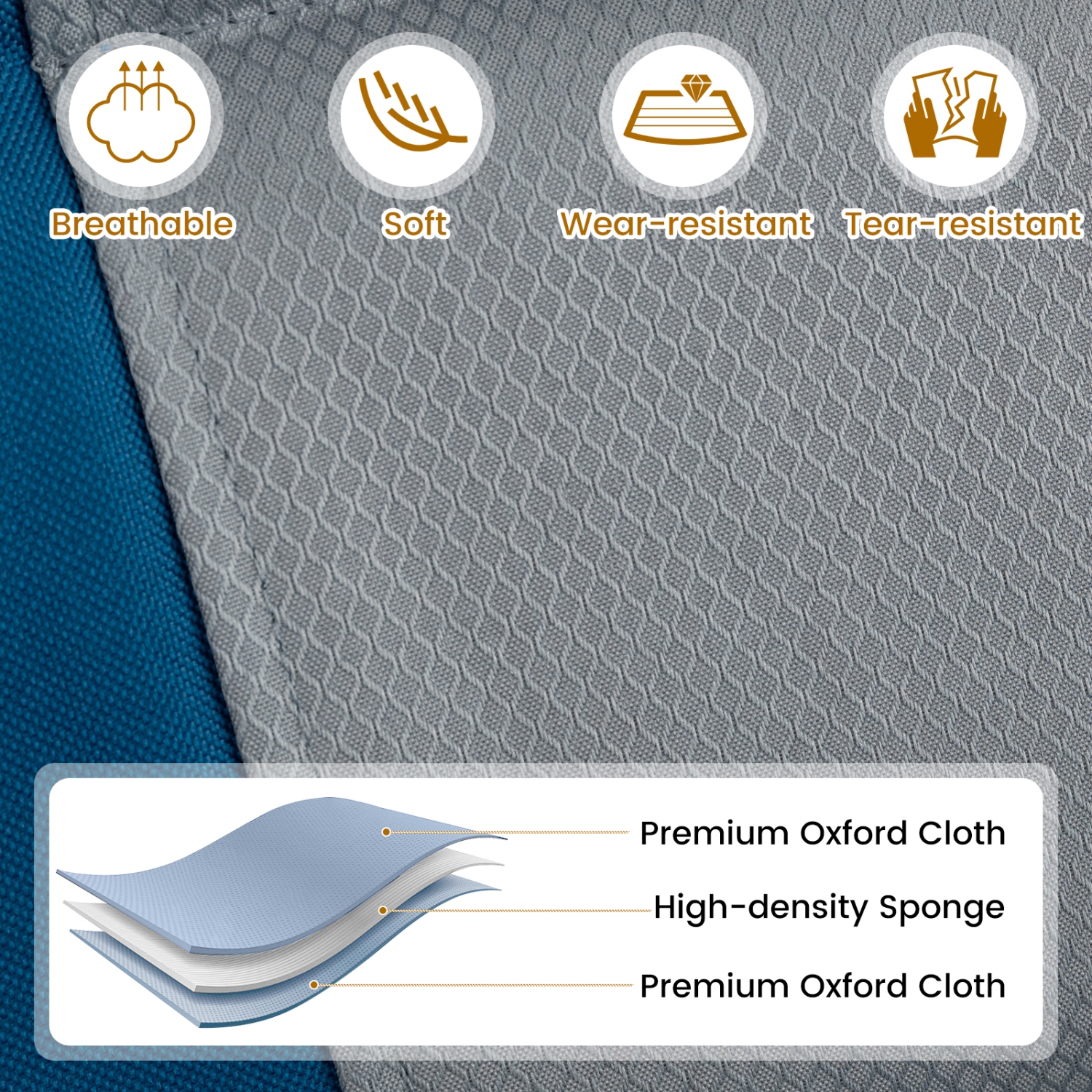 Gymax Set of 2 Padded Folding Rocking Chairs Patio Garden Yard Camping Red/Blue