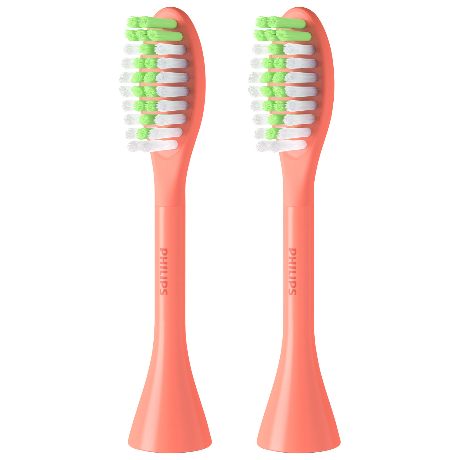 Philips One by Sonicare Replacement Brush Head (BH1022/01) - 2 Pack - Miami Coral