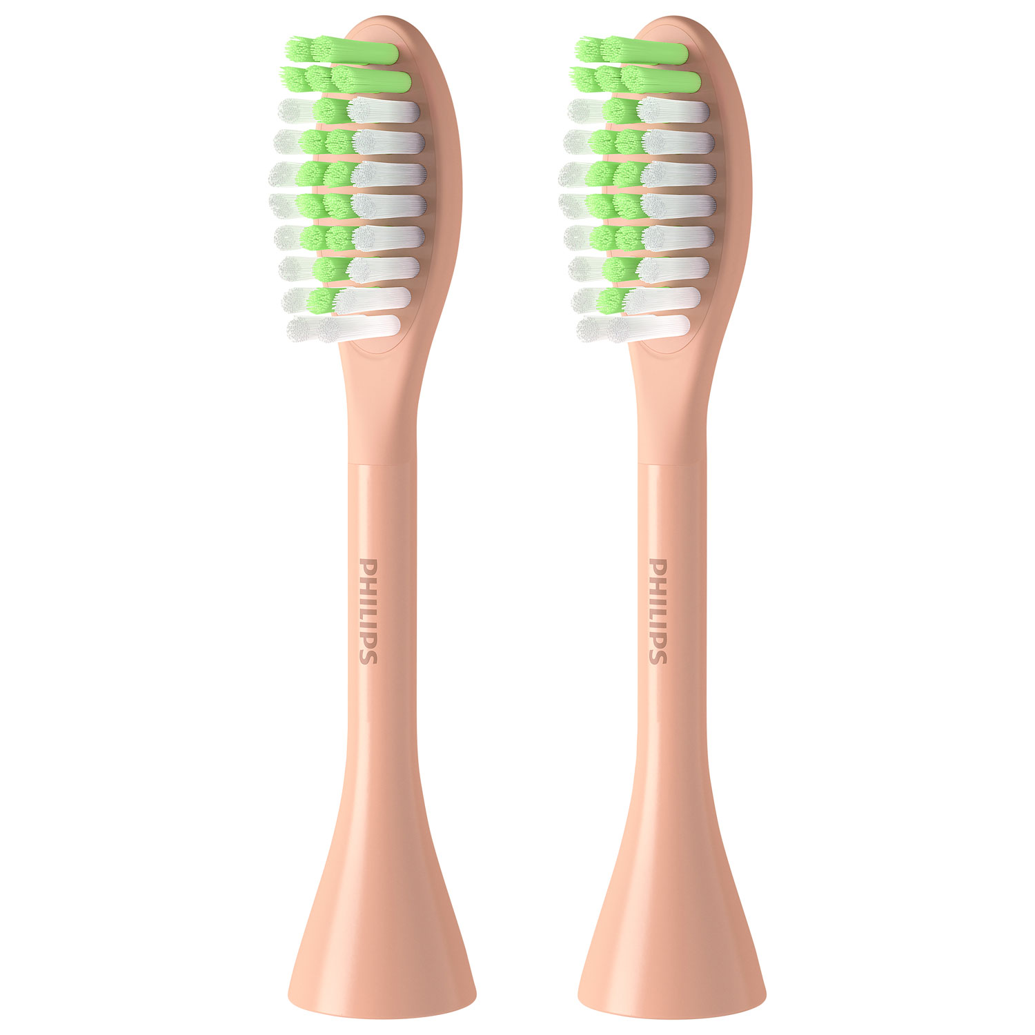 Philips One by Sonicare Replacement Brush Head (BH1022/05) - 2 Pack - Champagne