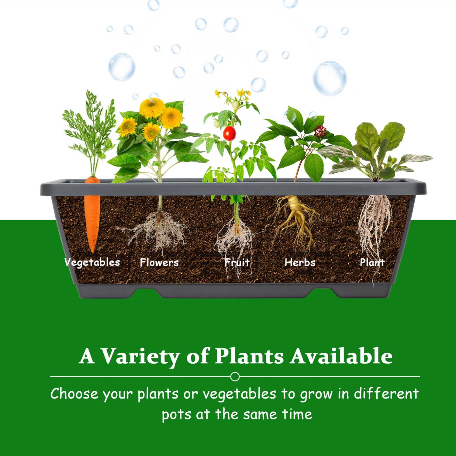 Costway Set of 2 4 FT Vertical Raised Garden Bed 5-Tier Planter Box for Patio Balcony