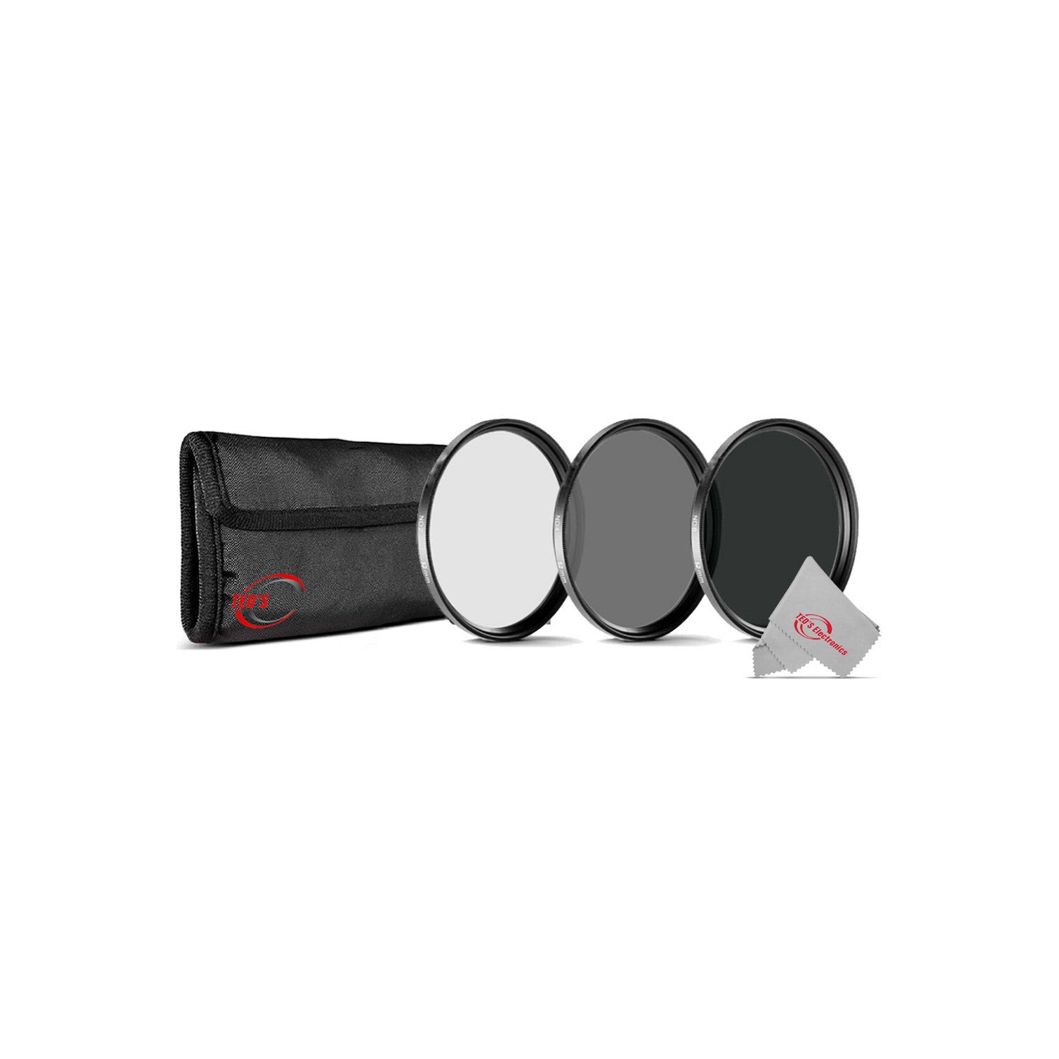 VIVITAR 77mm ND 3pc Filter Kit ND2 ND4 ND8