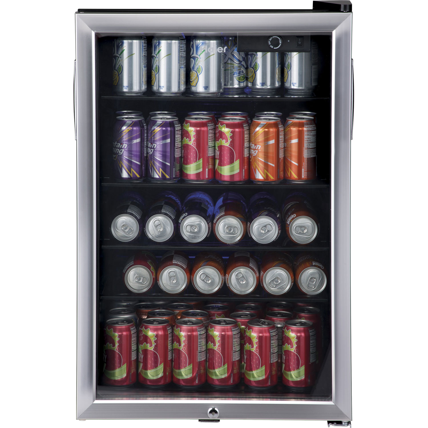 Haier 20.5 Cu. Ft. 150-Can Freestanding Beverage Centre - Stainless Steel