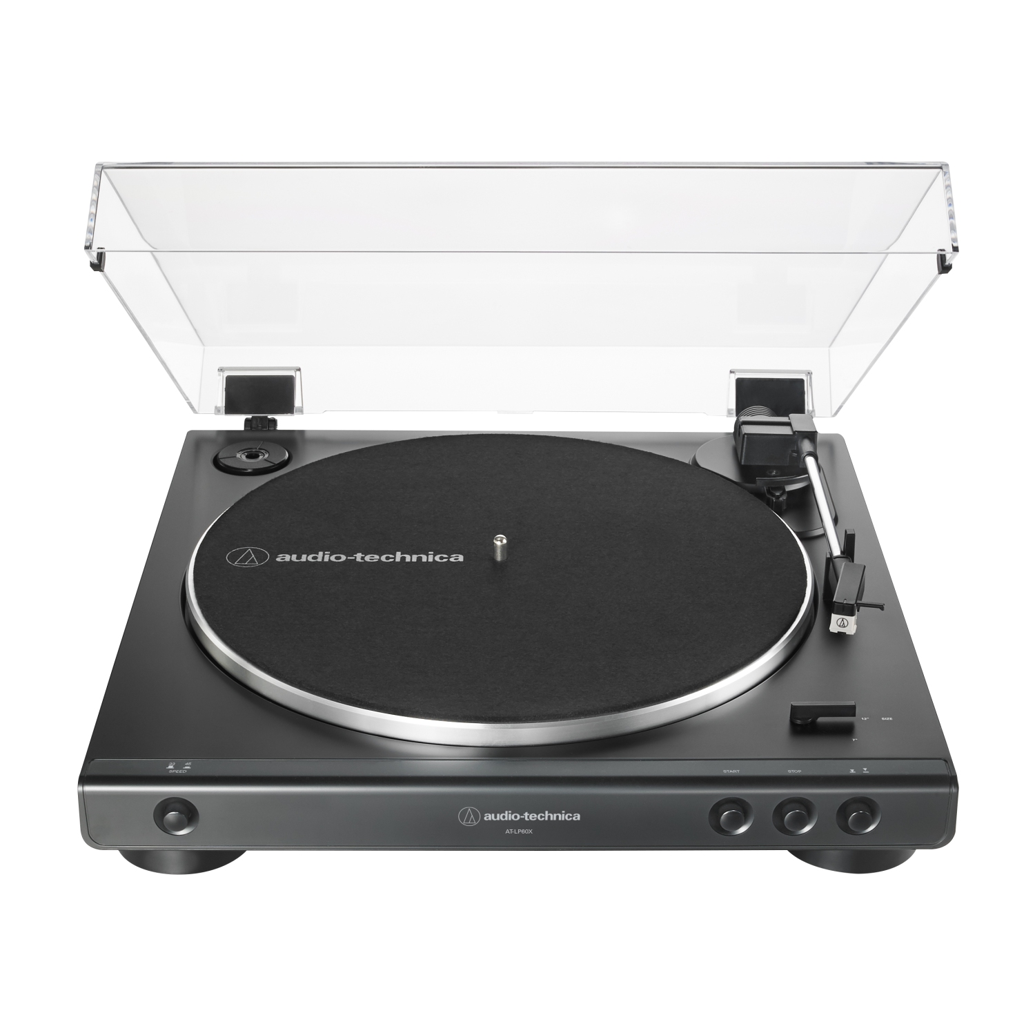 Refurbished (Excellent) - AUDIO-TECHNICA Fully Automatic Belt-Drive Turntable AT-LP60X - Black