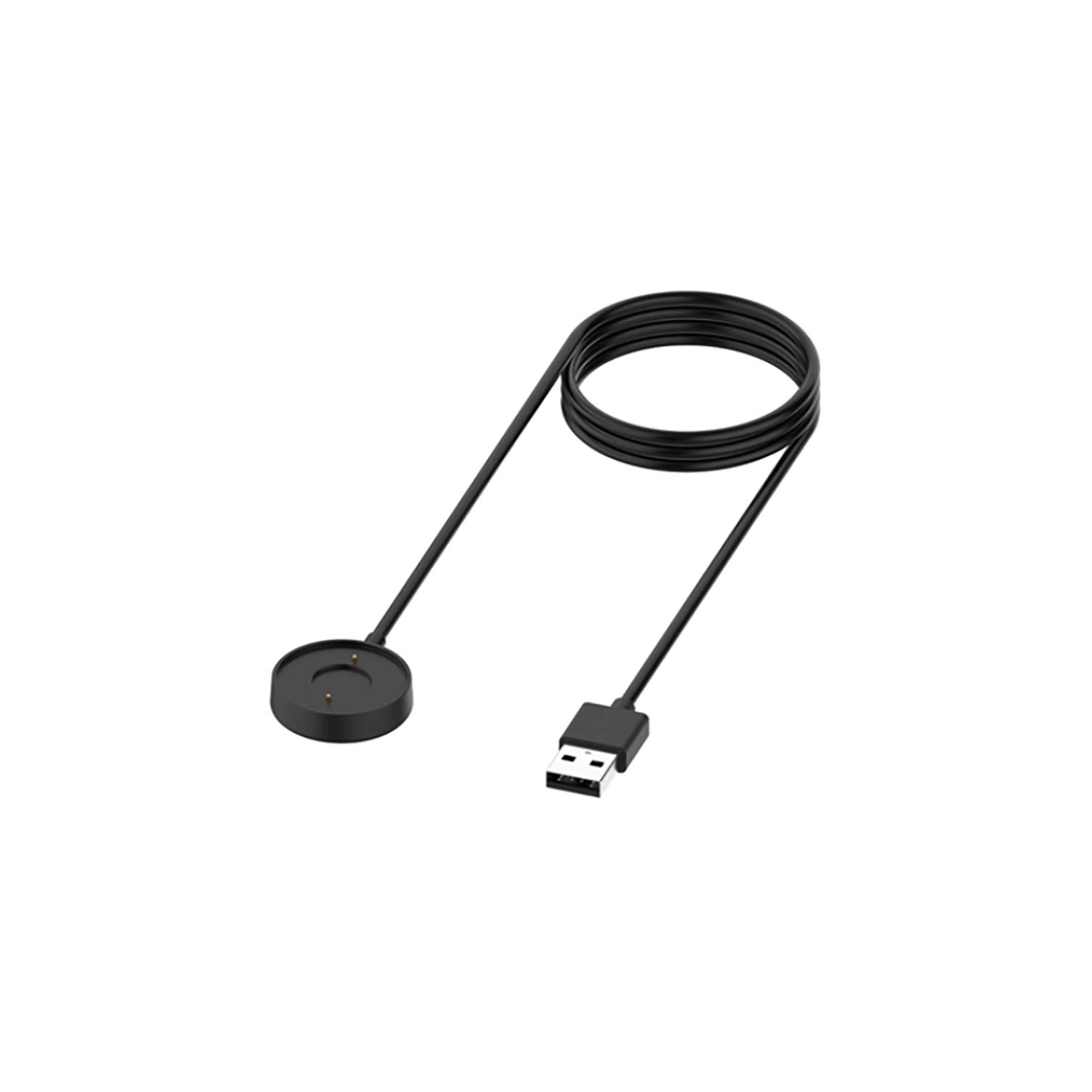 Chargeur USB de remplacement de StrapsCo pour montre intelligente hybride HR de Fossil - Noir