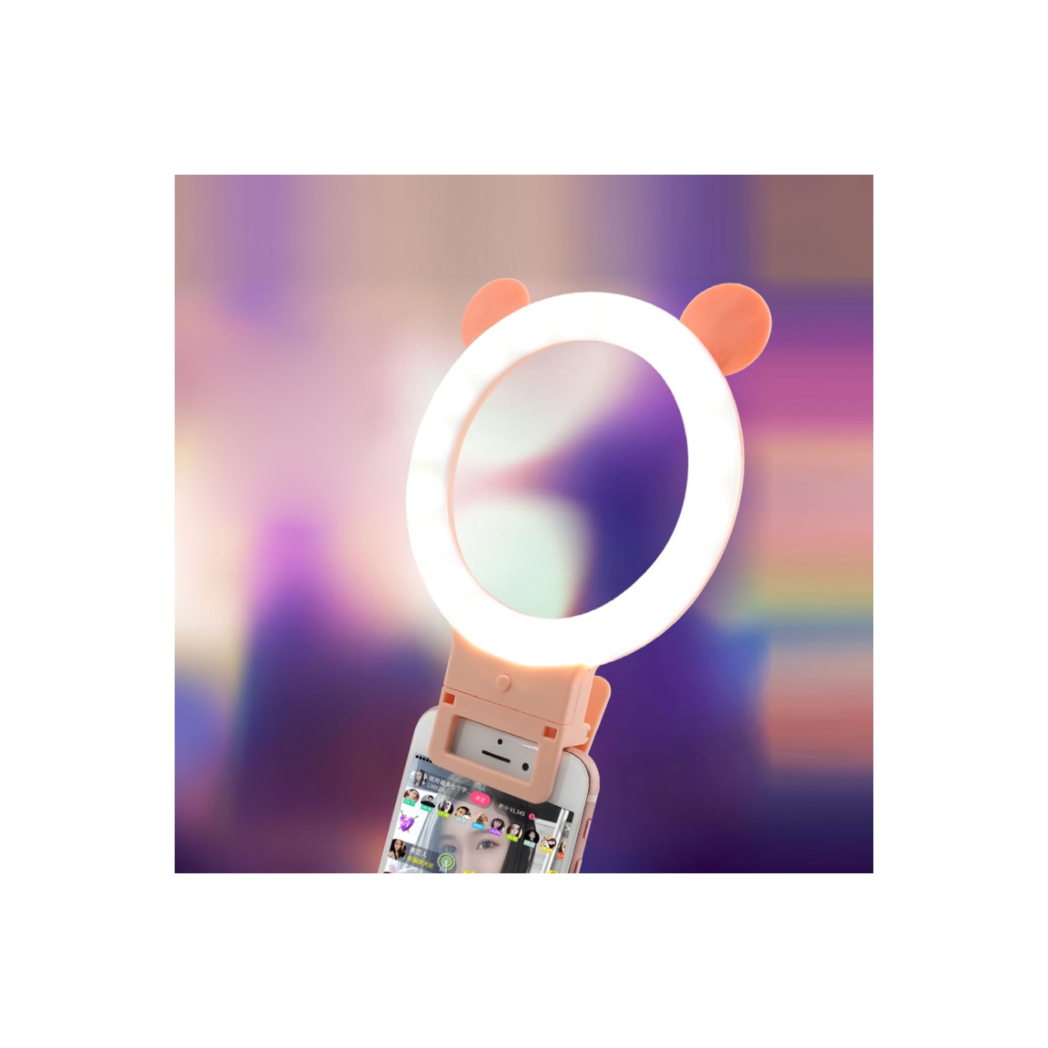 Selfie Ring Light Cell Phone Clip-on Fill Light LED Makeup Lamp Circle LED - axGear