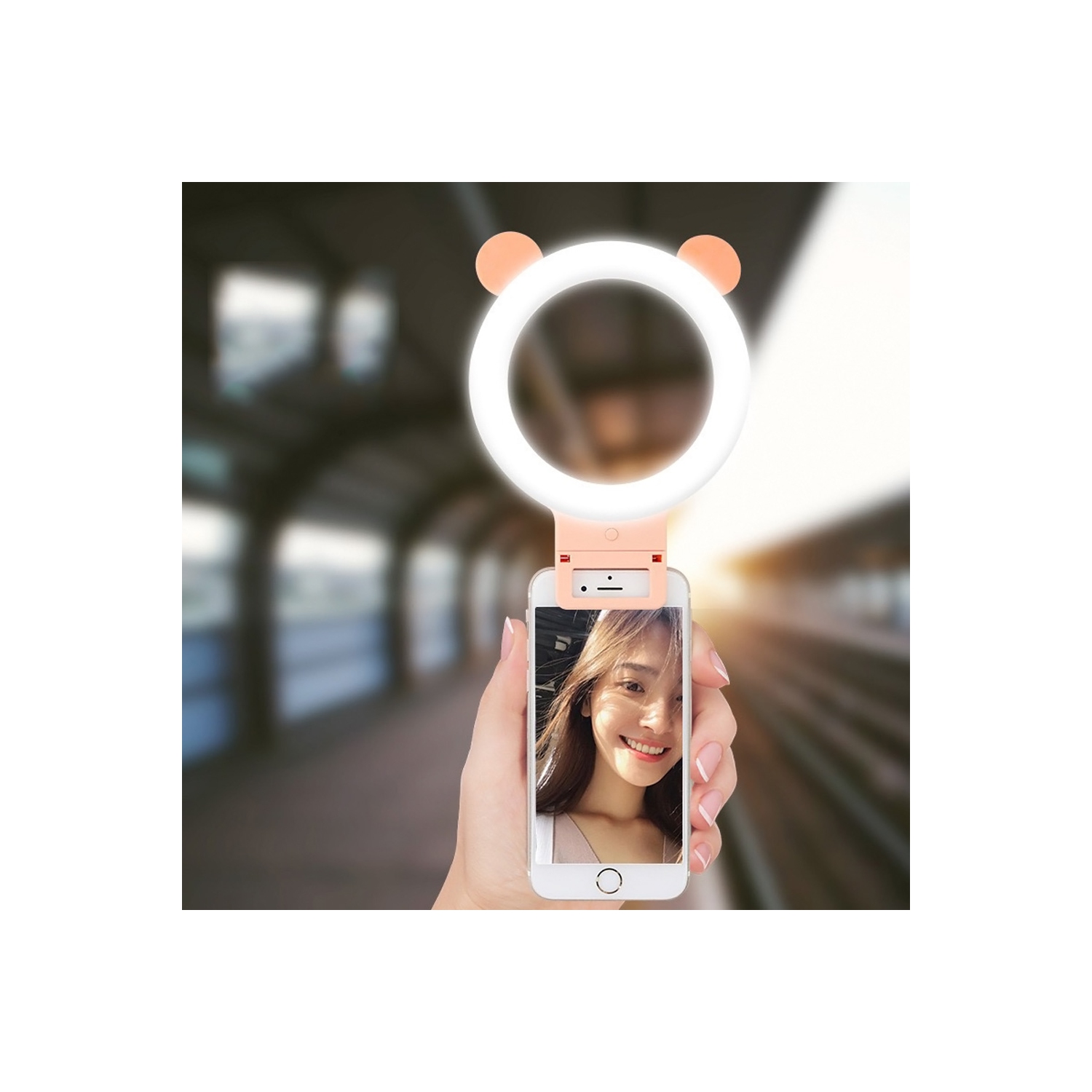 Selfie Ring Light Cell Phone Clip-on Fill Light LED Makeup Lamp Circle LED - axGear