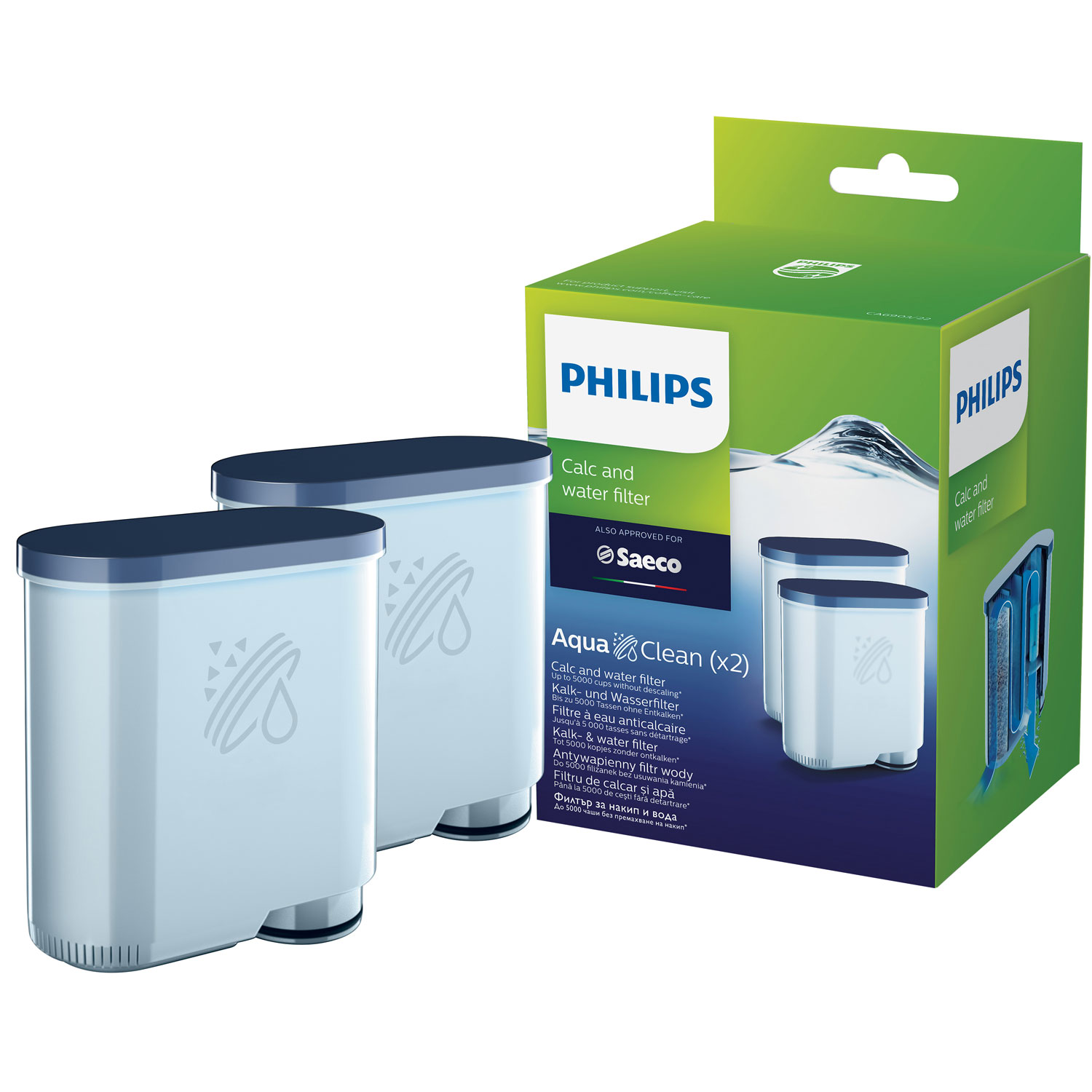 Philips AquaClean Calc and Water Filter (CA6903/22) - 2 Pack