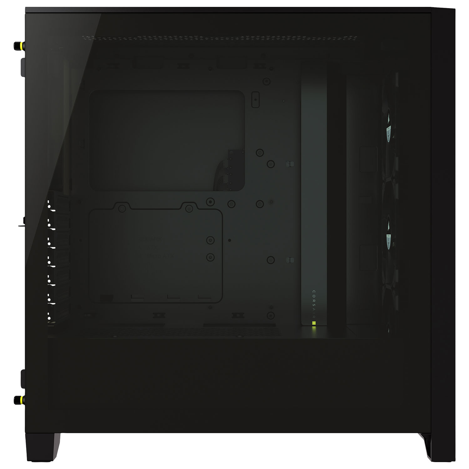 Tour d'ordinateur mi-haute ATX iCUE 4000X RGB de Corsair - Noir