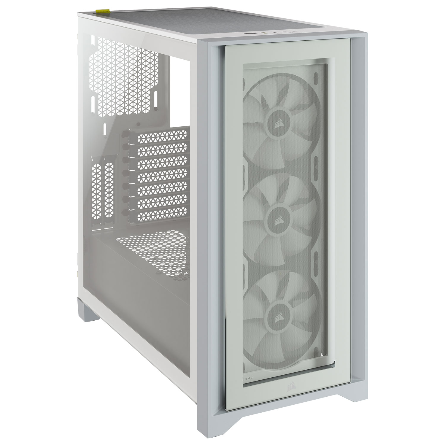 Corsair iCUE 5000X RGB Mid-Tower ATX Computer Case - White