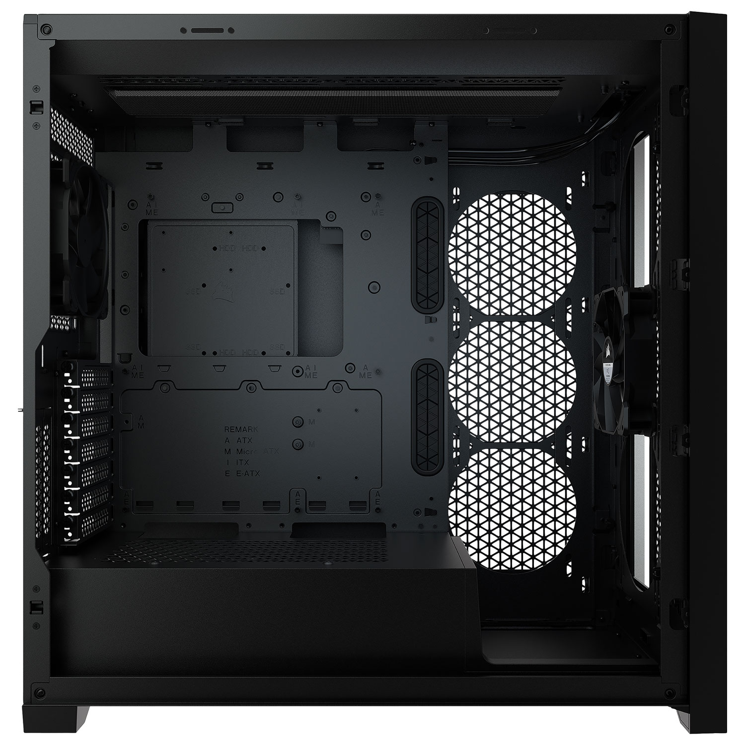 Tour d'ordinateur mi-haute ATX 5000D Airflow de Corsair - Noir