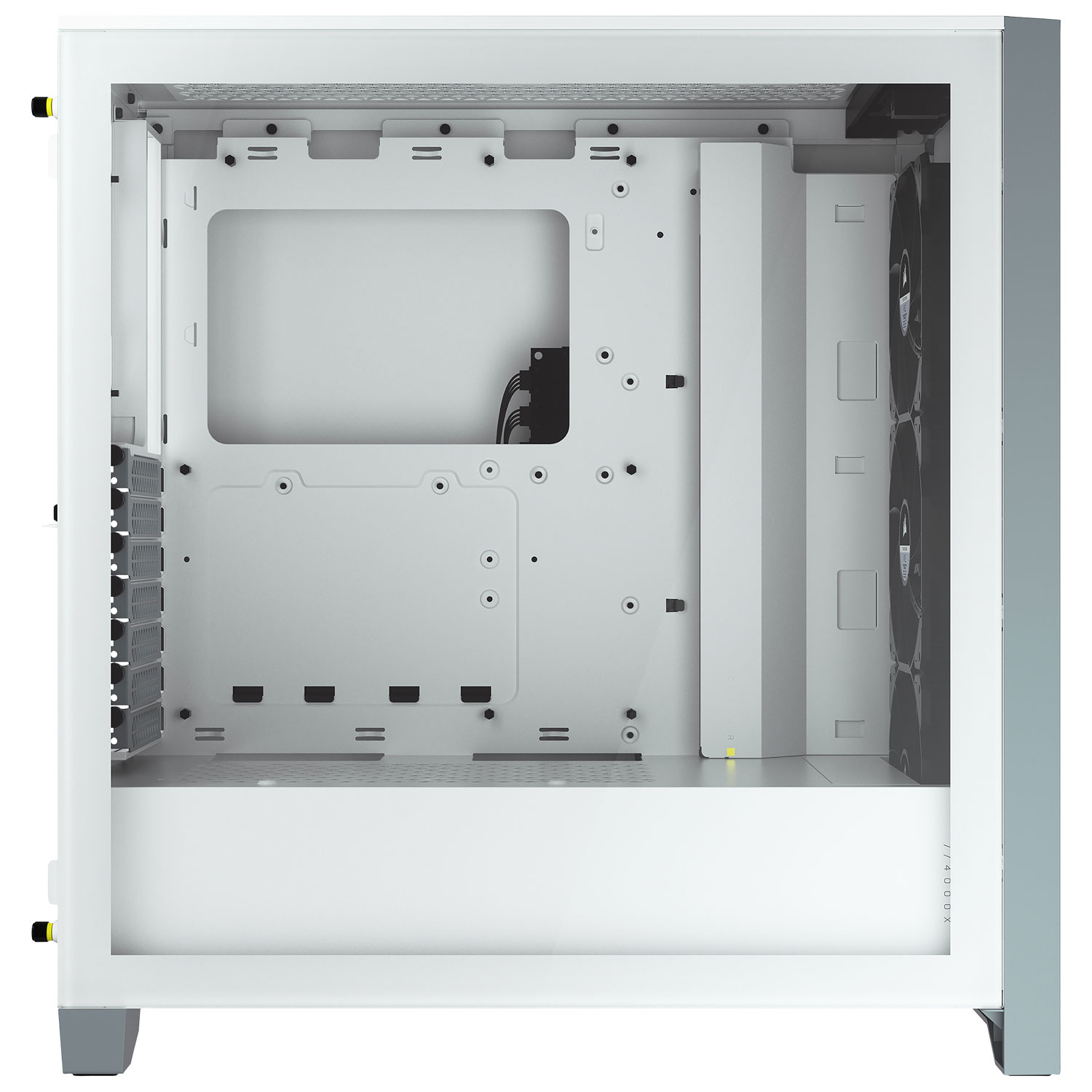 Corsair iCUE 4000X RGB Mid-Tower ATX Computer Case - White