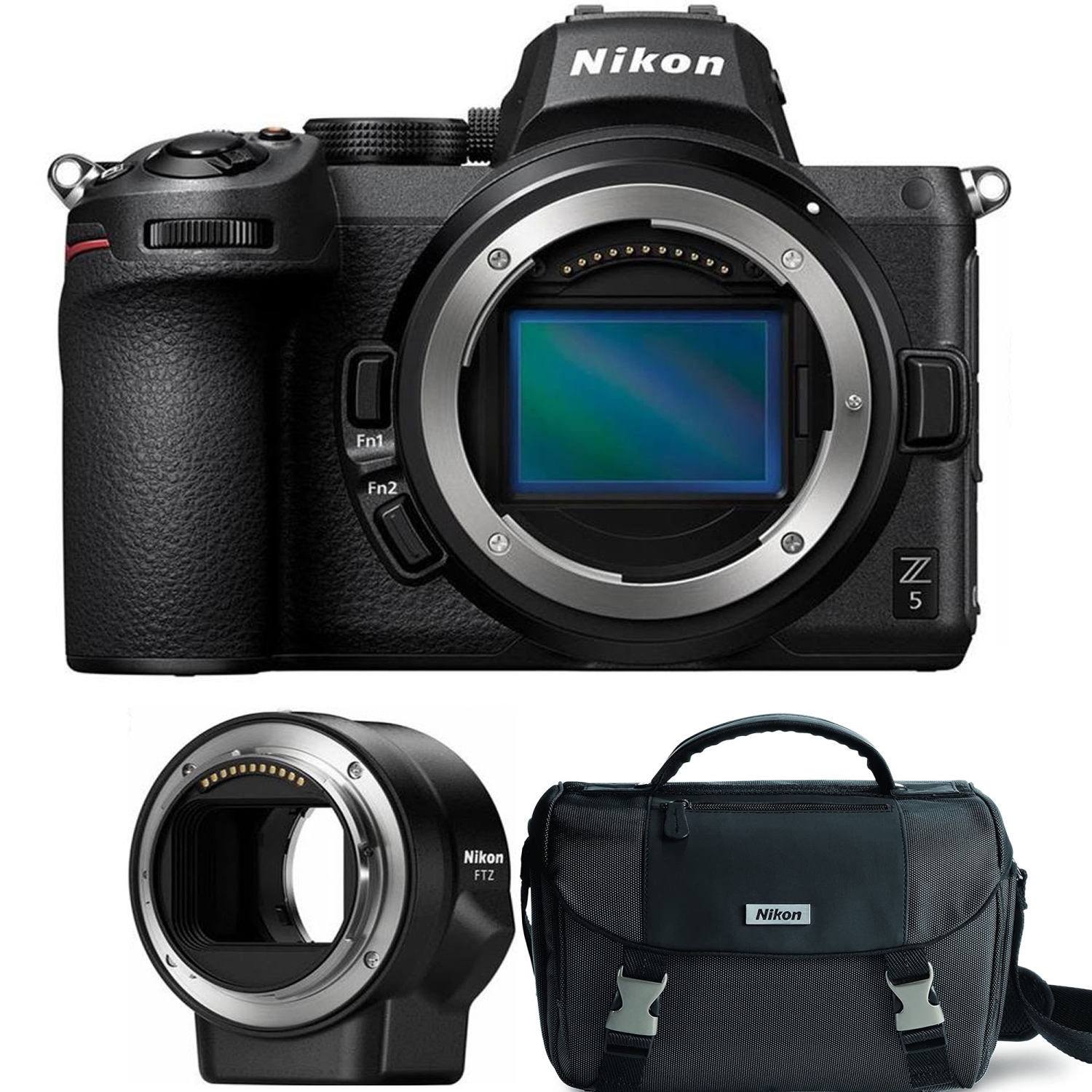 Nikon Z 5 Mirrorless Digital Camera With Nikon Mount Adapter FTZ & Nikon Carrying Case