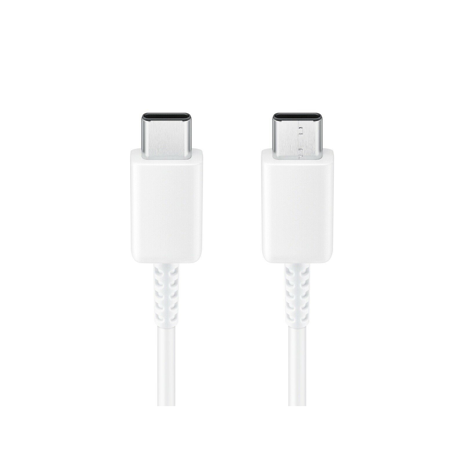 45W USB-C PD PPS Adaptateur de chargeur mural à charge ultra-rapide + 1 m de câble de type C pour Samsung Galaxy S10 S20 Note 10 20 Ultra, blanc