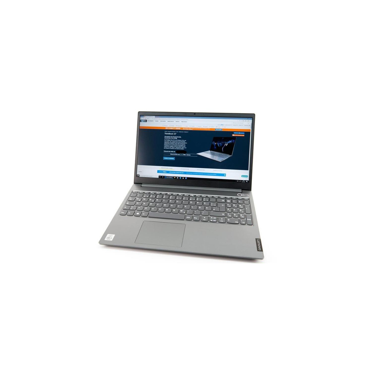 Refurbished (Good) - Lenovo ThinkBook 15 15.6" Laptop, Intel Core i5, 8GB RAM, 256GB SSD, Win10 Pro.