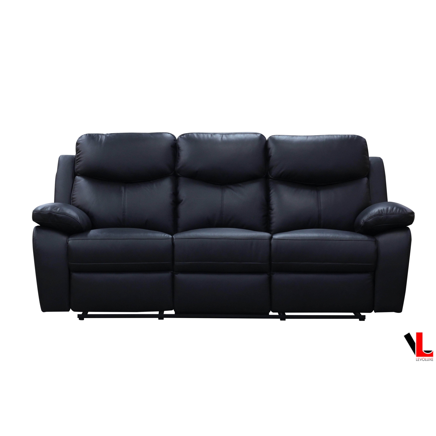 Sofa inclinable à plateau-coussin de 83&nbsp;po Aveon Levoluxe, cuir reconstitué
