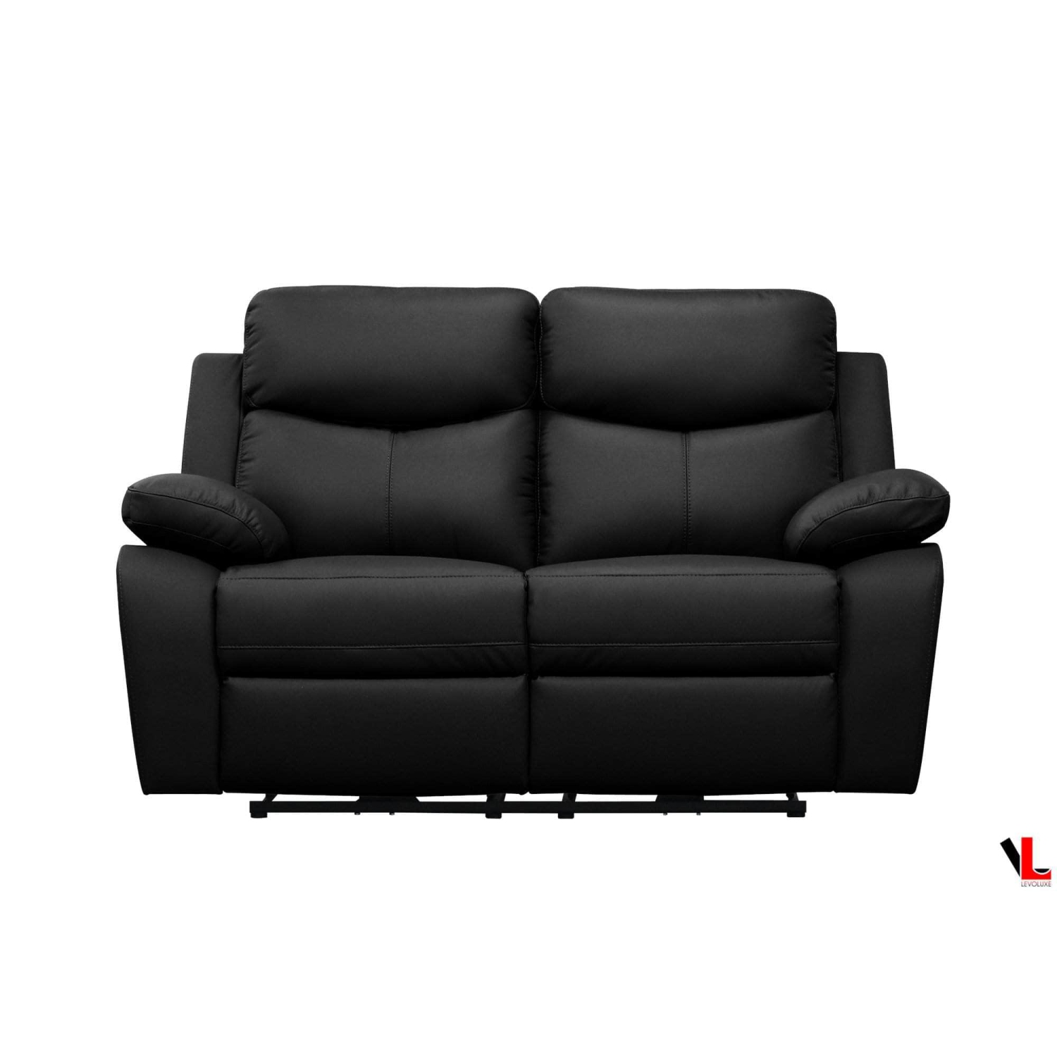 Levoluxe Aveon 62" Pillow Top Arm Reclining Loveseat in Leather Match