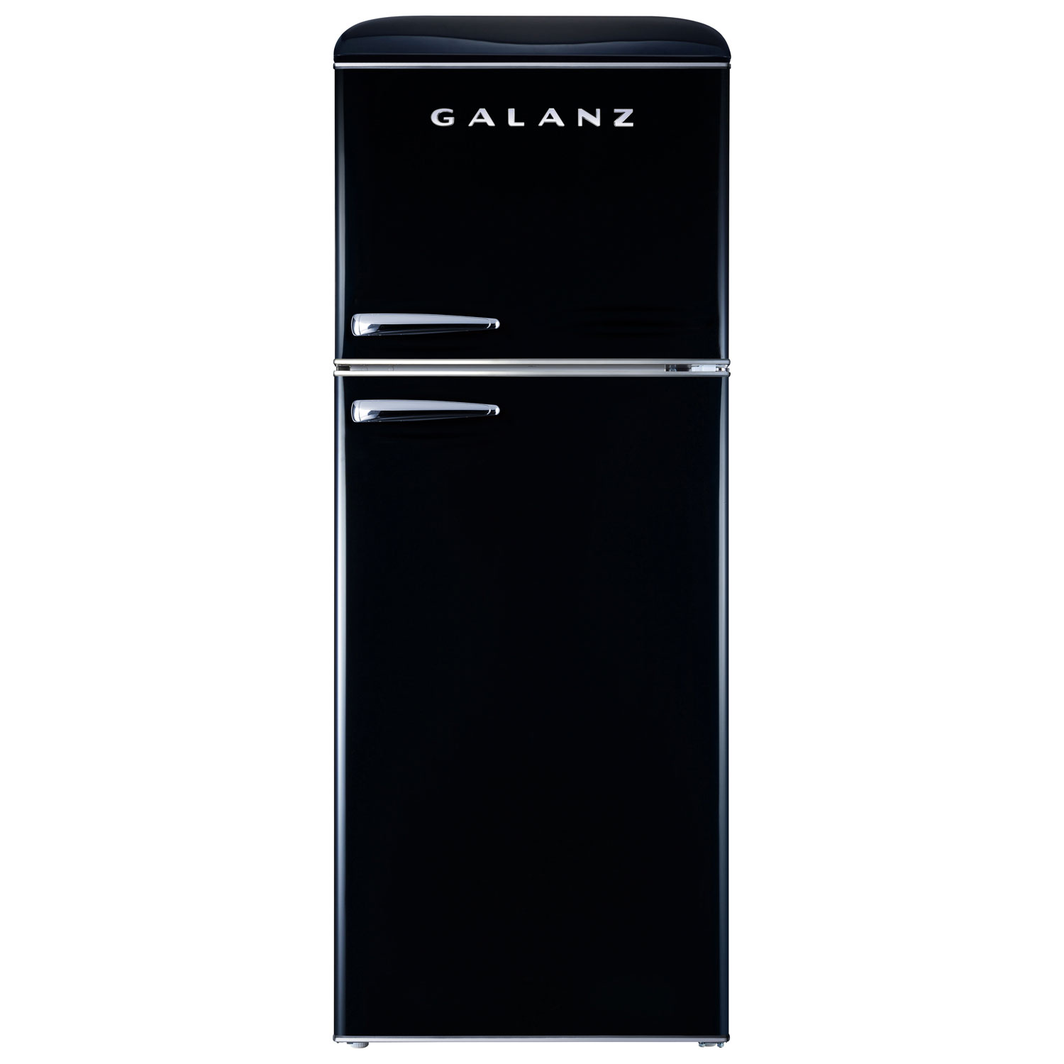 Galanz Retro 24" 10 Cu. Ft. Freestanding Top Freezer Refrigerator (GLR10TBKEFR) - Vinyl Black