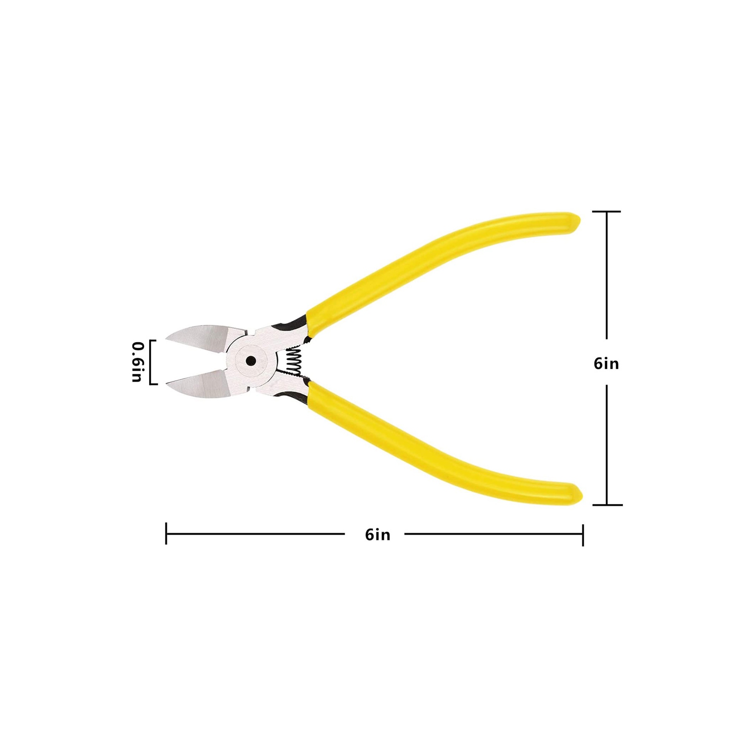 5 Inch Wire Cutter Chromium Vanadium Stainless Steel Diagonal Cutting Pliers - axGear