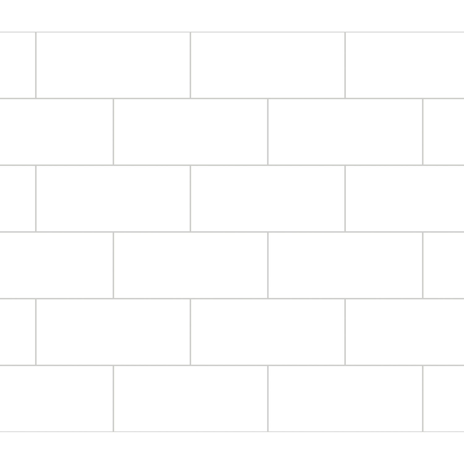 Dosseret autocollant Metro d'InHome - Blanc