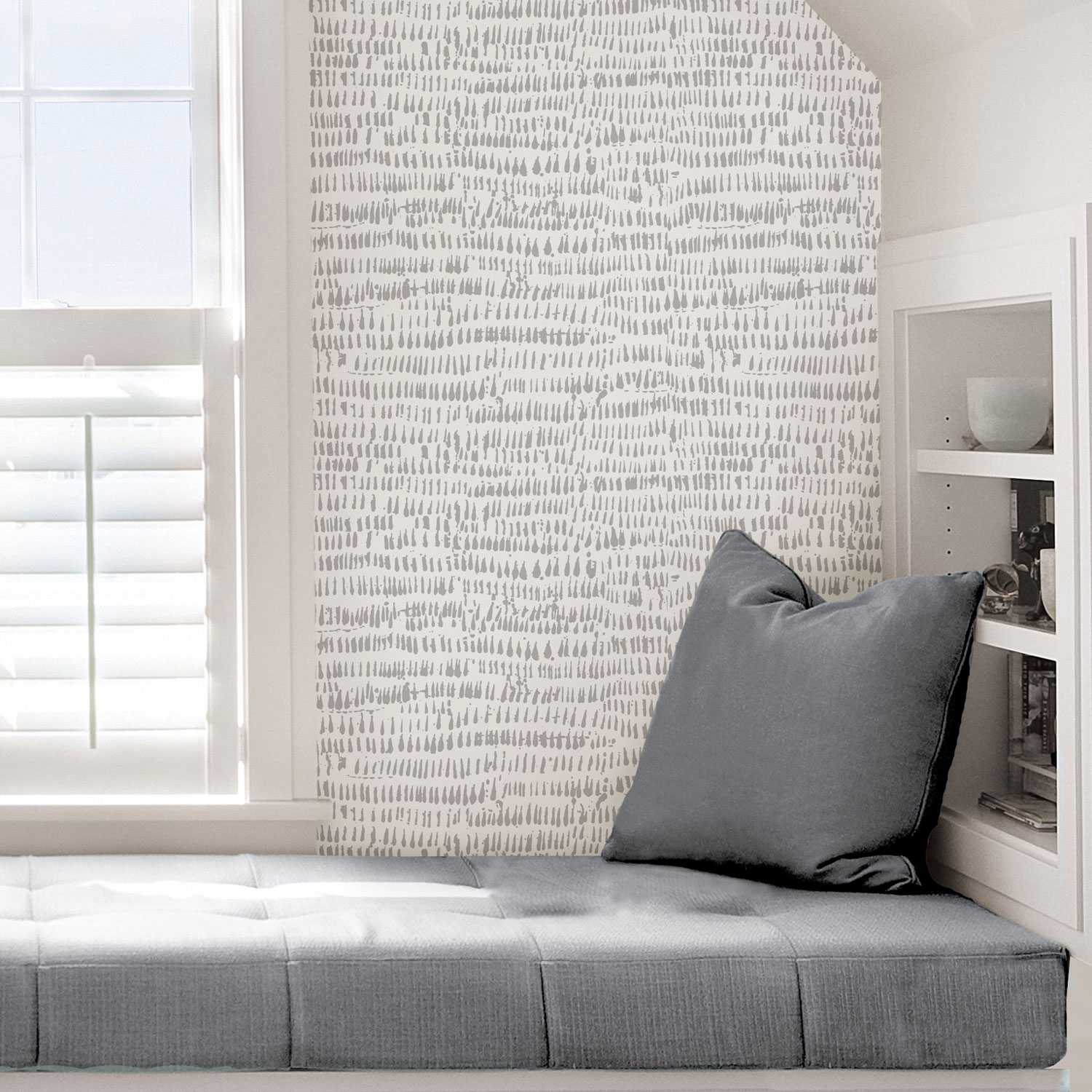 Papier peint autocollant Kylver de NuWallpaper - Gris
