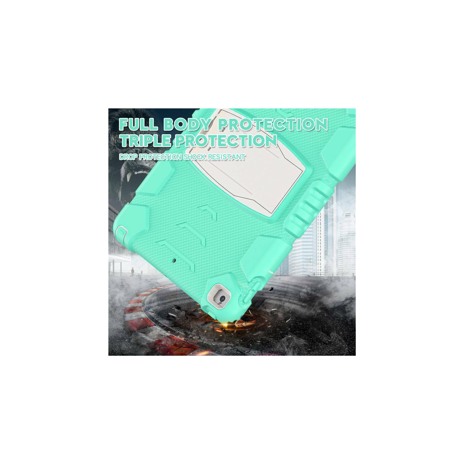 Étui de béquille rigide antichoc robuste Défenseur pour iPad Air 1 2 1st 2nd Gen / Pro 9.7", Menthe