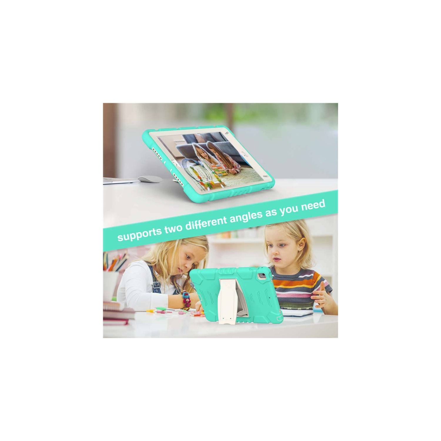 Étui de béquille rigide antichoc robuste Défenseur pour iPad Air 1 2 1st 2nd Gen / Pro 9.7", Menthe