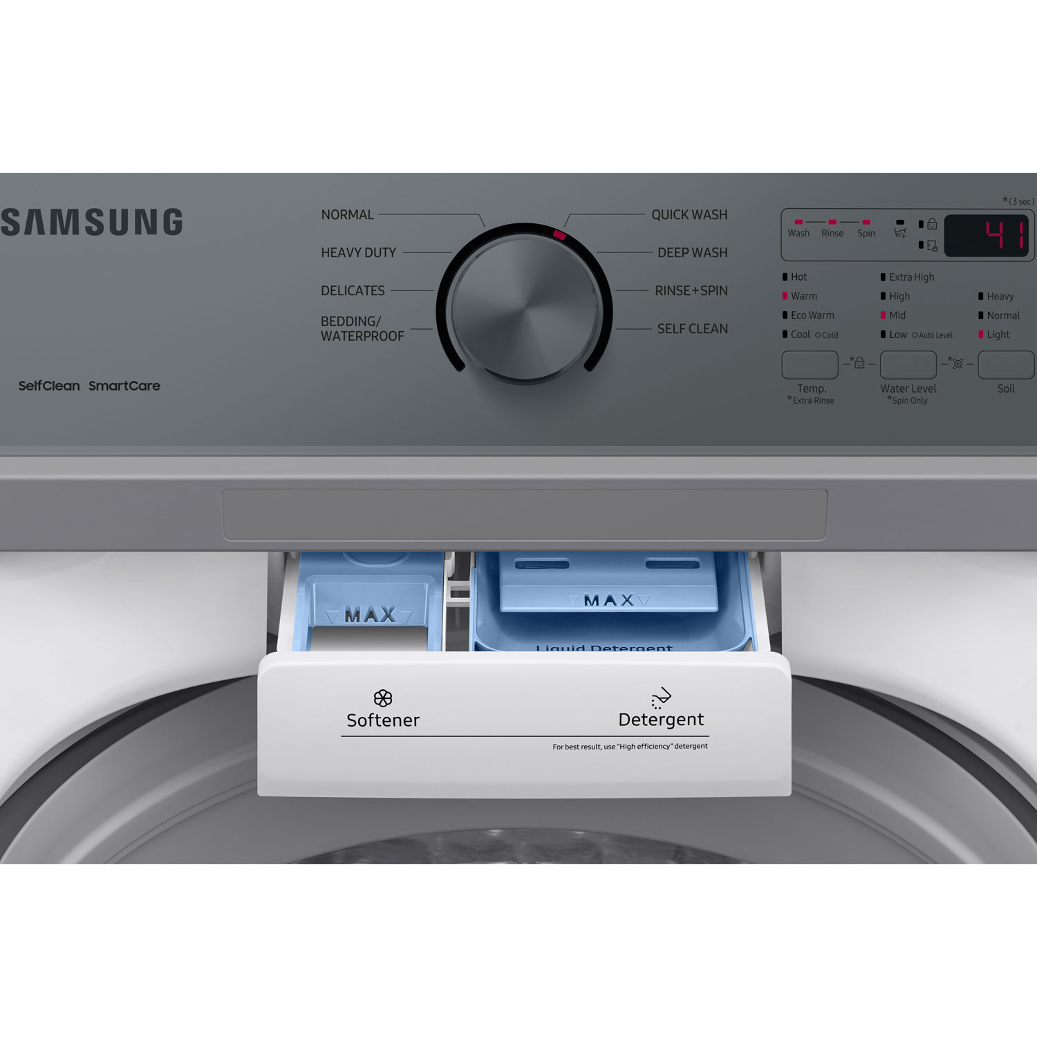 Samsung 5.0 Cu. Ft. Agitator Top Load Washer - White