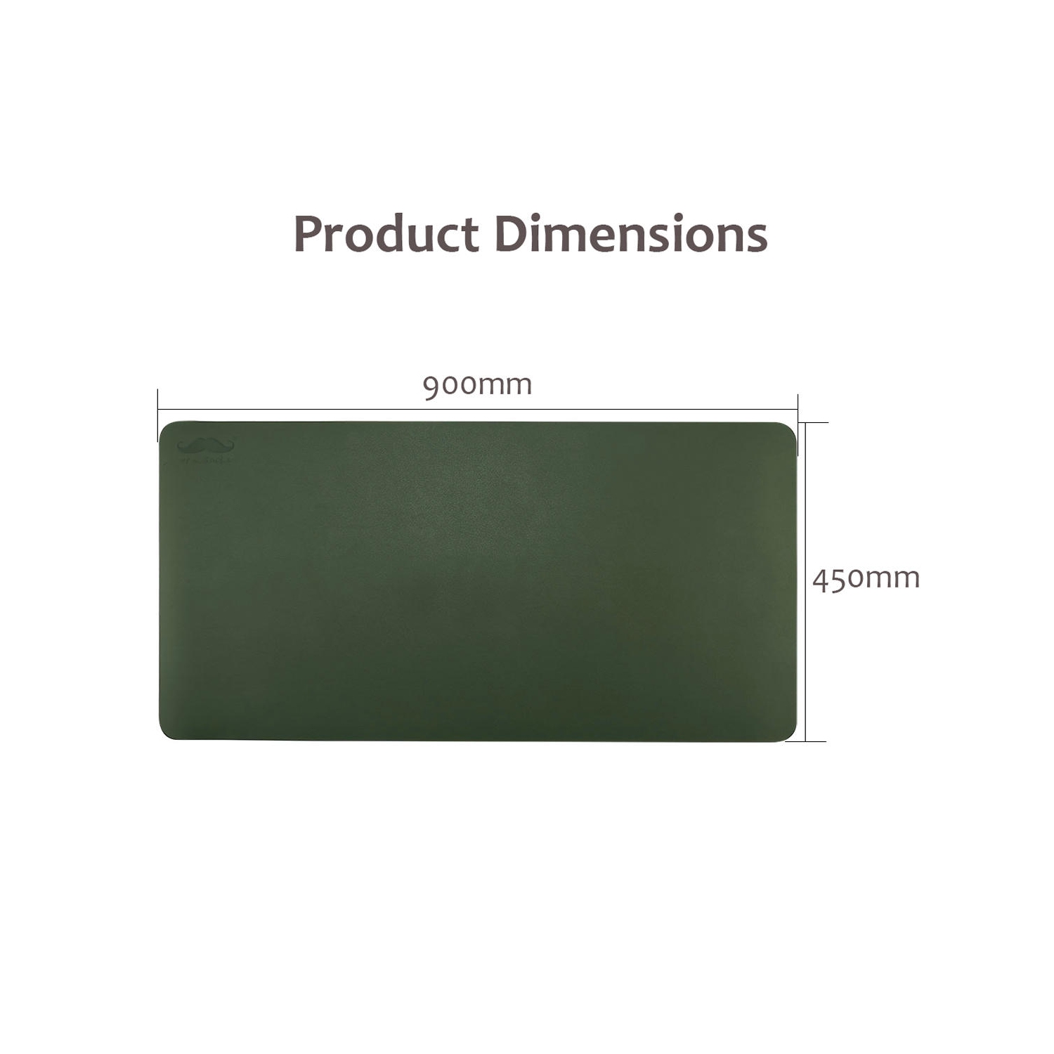 Dual-Sided Extended Mouse Pad Desk Pad Writing Mat, 900mm x 450mm, PU Material