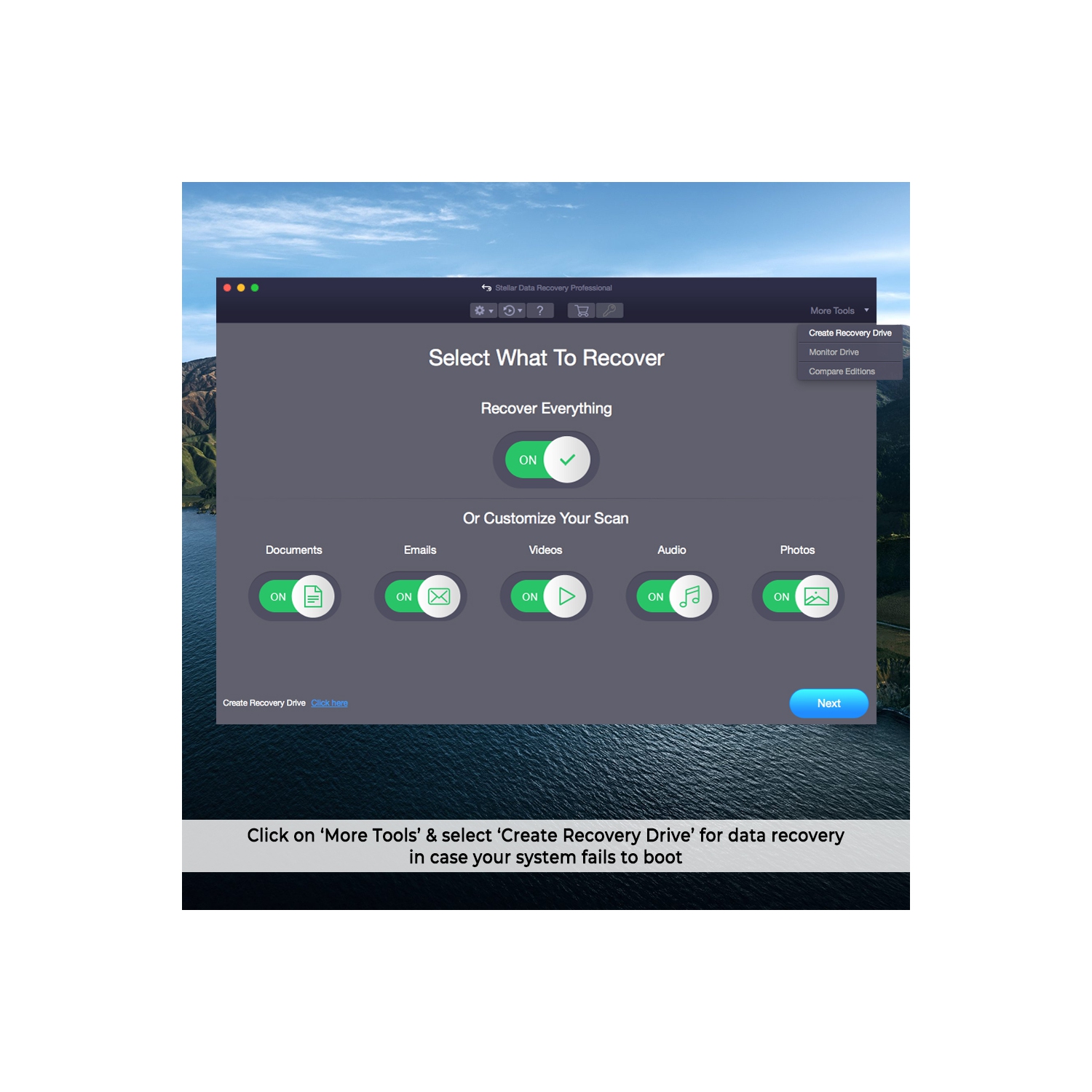 Stellar Data Recovery Software for Mac Professional Recovers Deleted Data, Photos, Videos, Emails 1 PC 1 Year - Digital Download