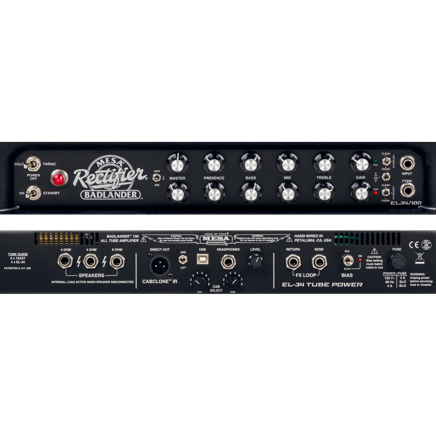 Mesa Boogie Rectifier Badlander 100W Head