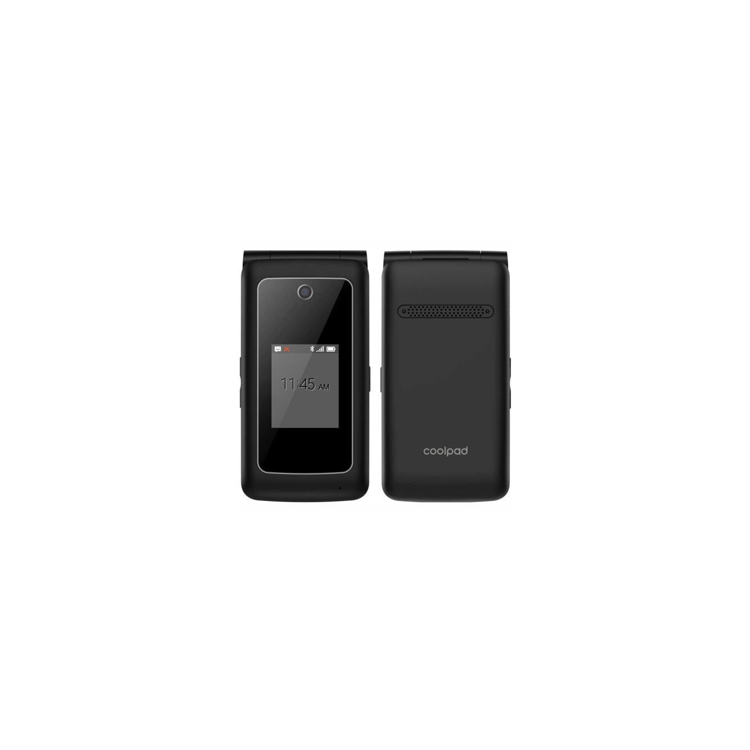 Refurbished (Excellent) - Coolpad Snap Unlocked 4G LTE Flip Cell Phone - Black - Certified Refurbished (Like New)
