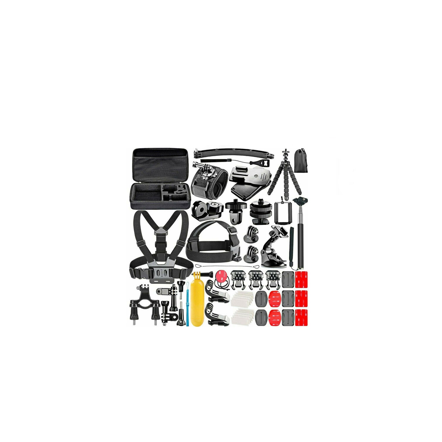 50Pcs Accessories Kit For GoPro Hero 10 9 8 7 6 5 4 3 Black Silver White Go Pro 2022