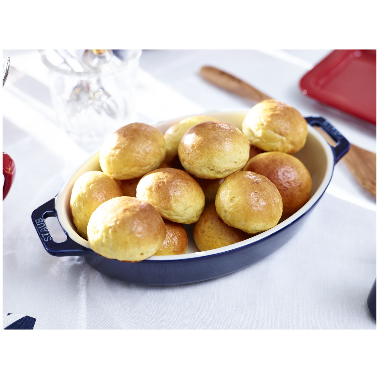 STAUB – Plat de cuisson ovale en céramique Ceramique 0,4&nbsp;ml, bleu foncé