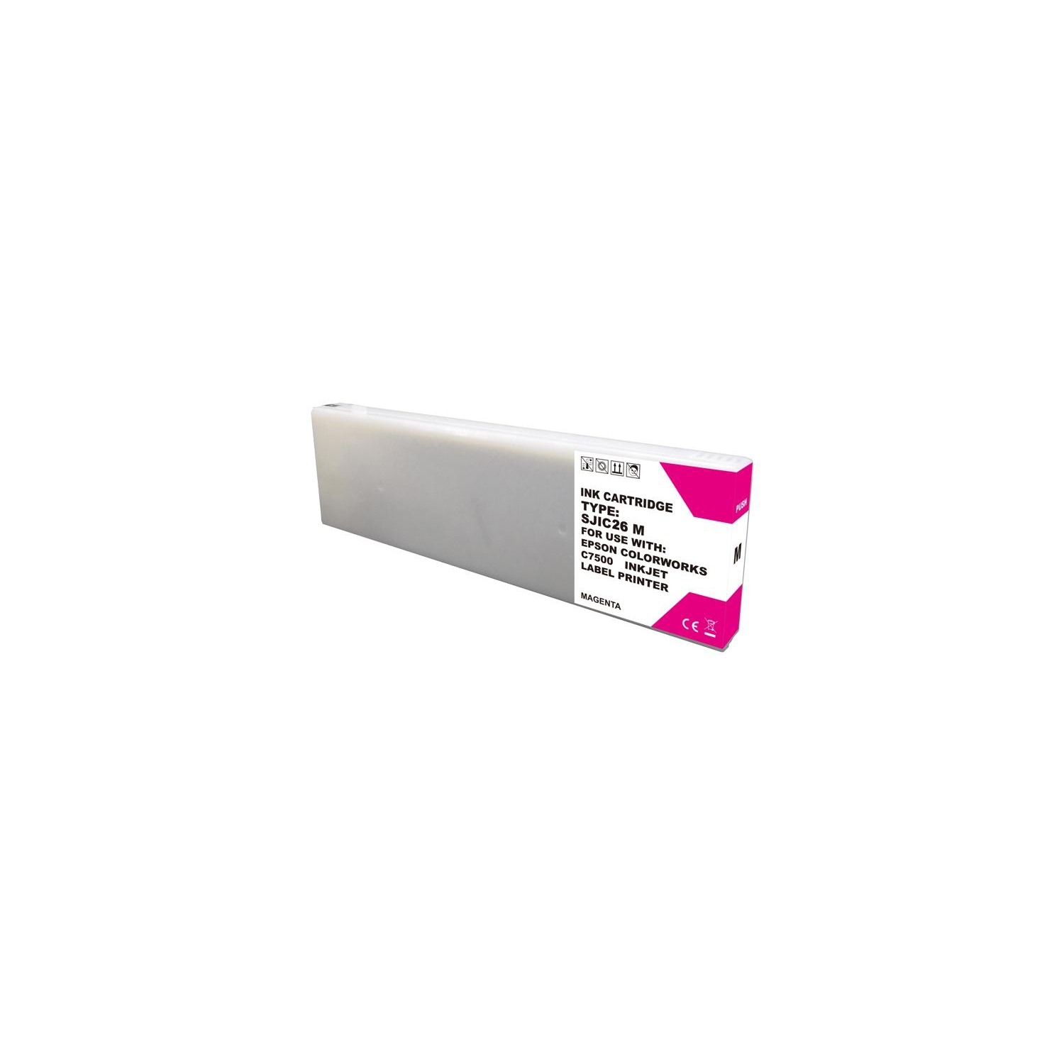 Compatible Epson TM-C7500 Magenta Ink Cartridge SJIC26P(M) by Superink