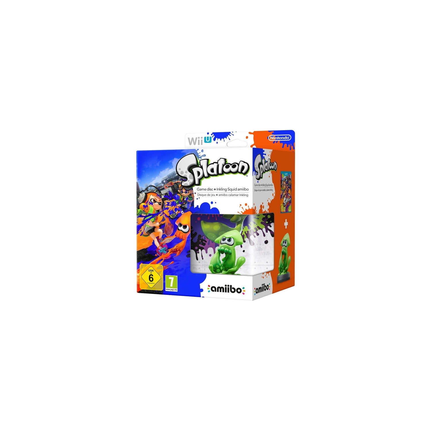 Splatoon - Limited Edition Bundle w/ Inkling Squid amiibo [Nintendo Wii U]