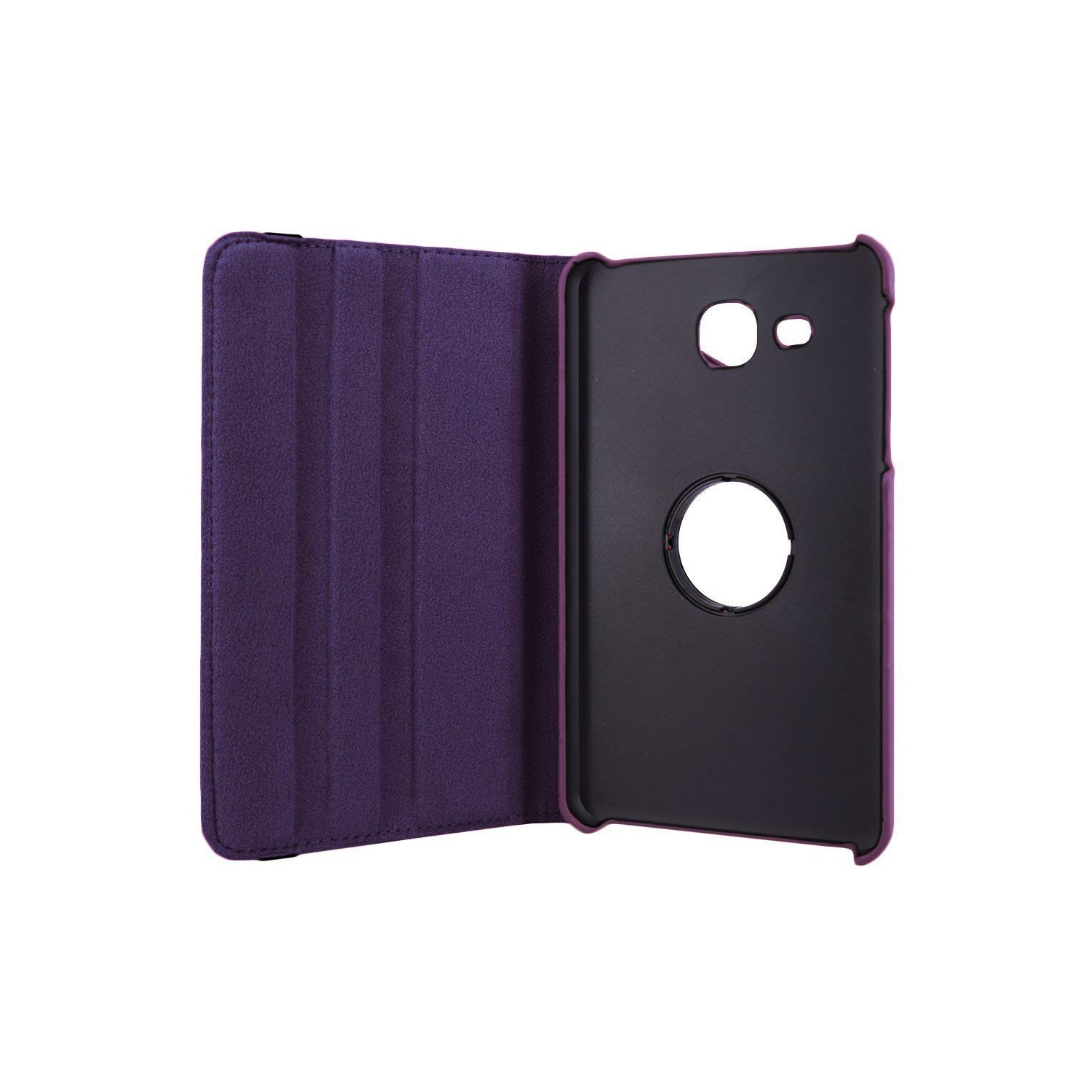 TopSave 360 Rotating PU Leather Tablet Case For Samsung Tab A 7"(2016) T280/T285, Purple