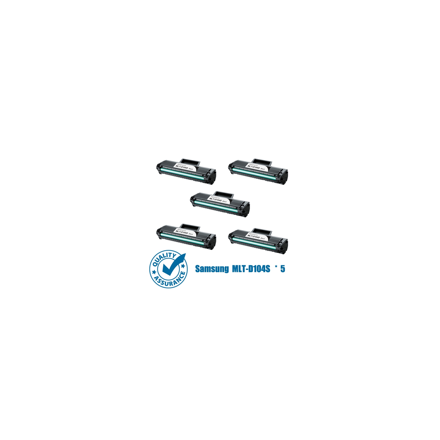 Printer Pro™ 5 Pack Samsung MLT-D104S/D104/MLTD104/mlt-d104/d104 Black Toner Cartridge for Samsung Printer ML-1670/SCX-3205W