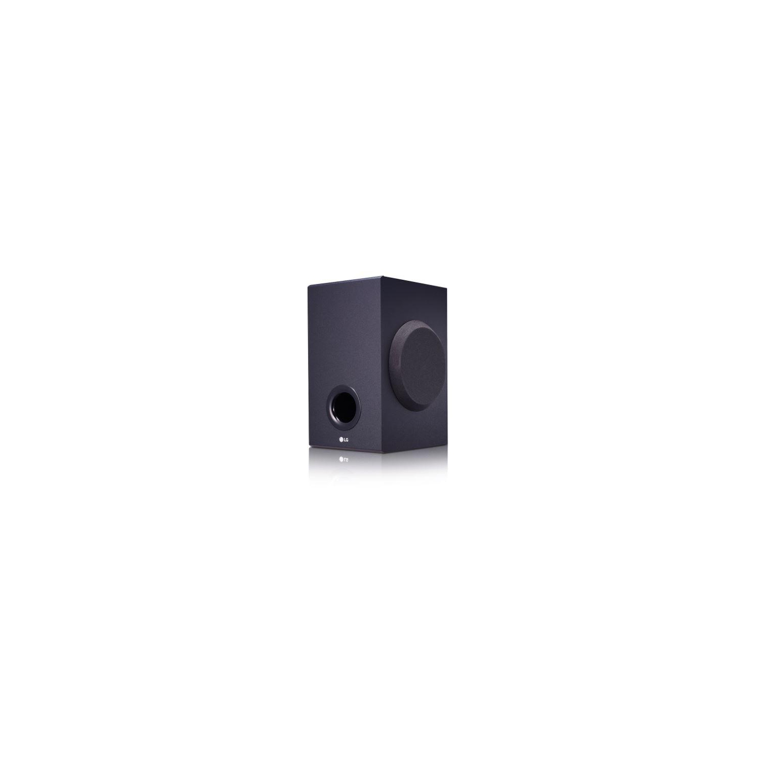 Barre de son LG SJ2 160W 2.1 canaux avec caisson de basses sans fil, connectivité Bluetooth®