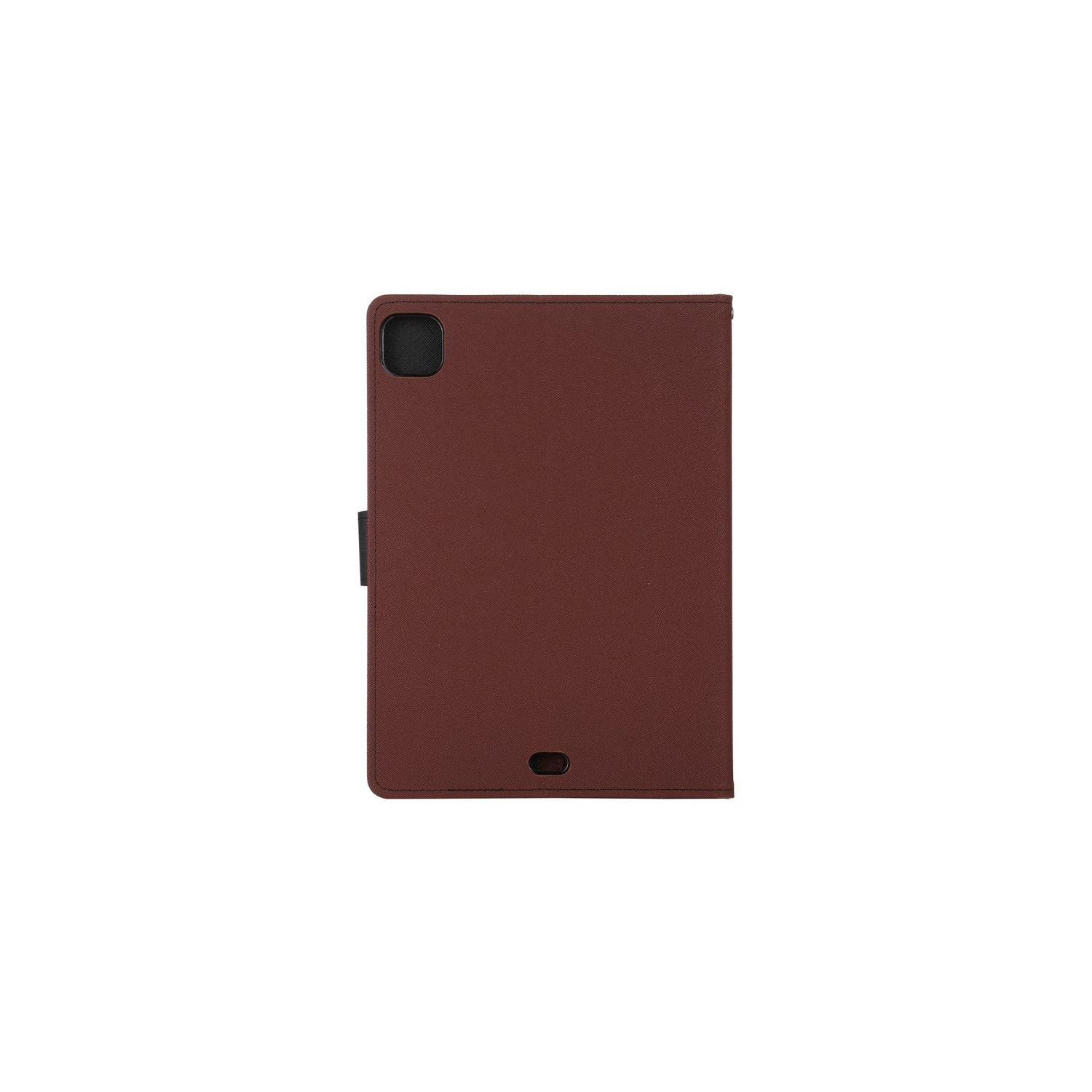 TopSave Goospery FANCY Card Holder Fabric+TPU Folio Flip Tablet Cover For iPad Pro 12.9"(2020), Brown