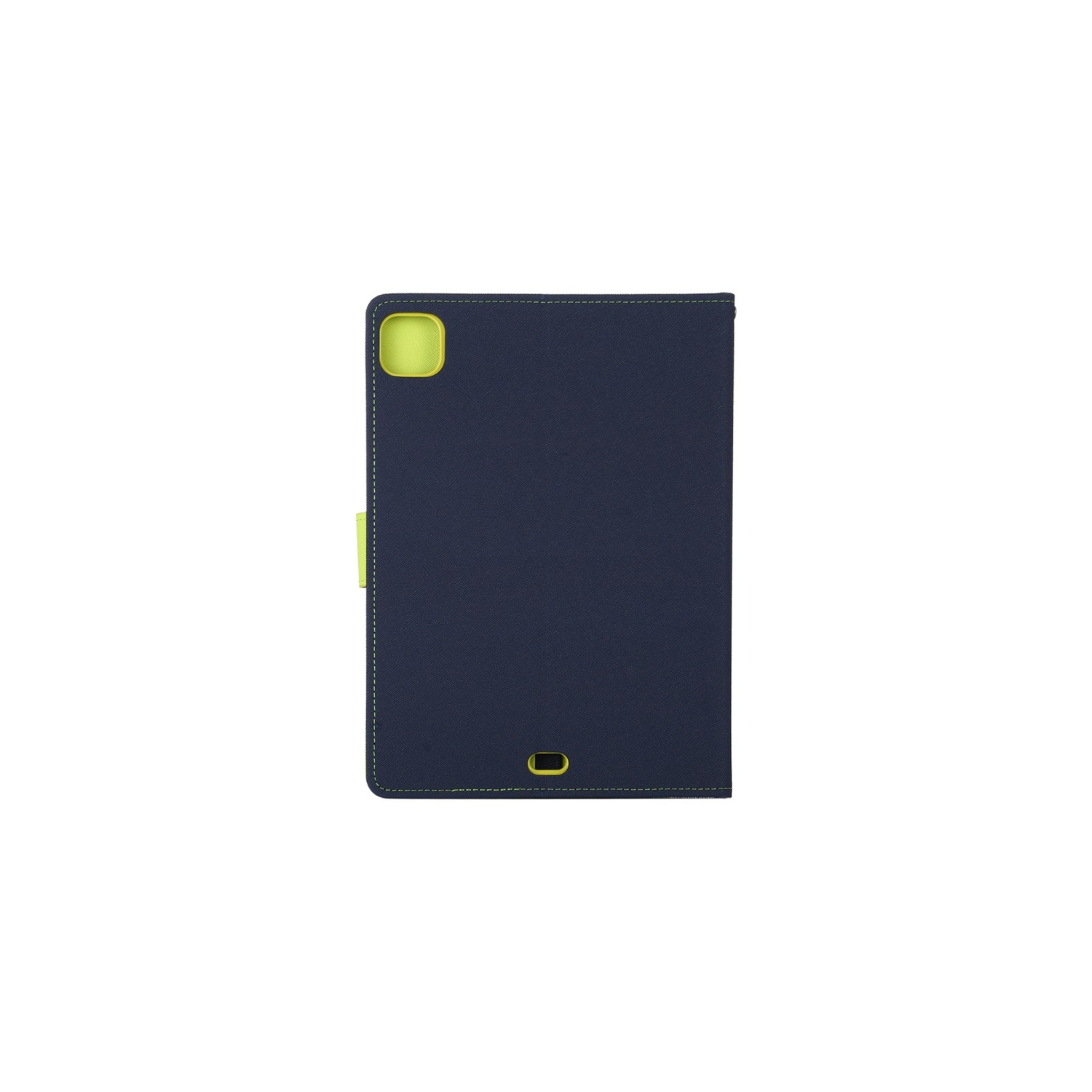 TopSave Goospery FANCY Card Holder Fabric+TPU Folio Flip Tablet Cover For iPad Pro 12.9"(2020), Navy Blue