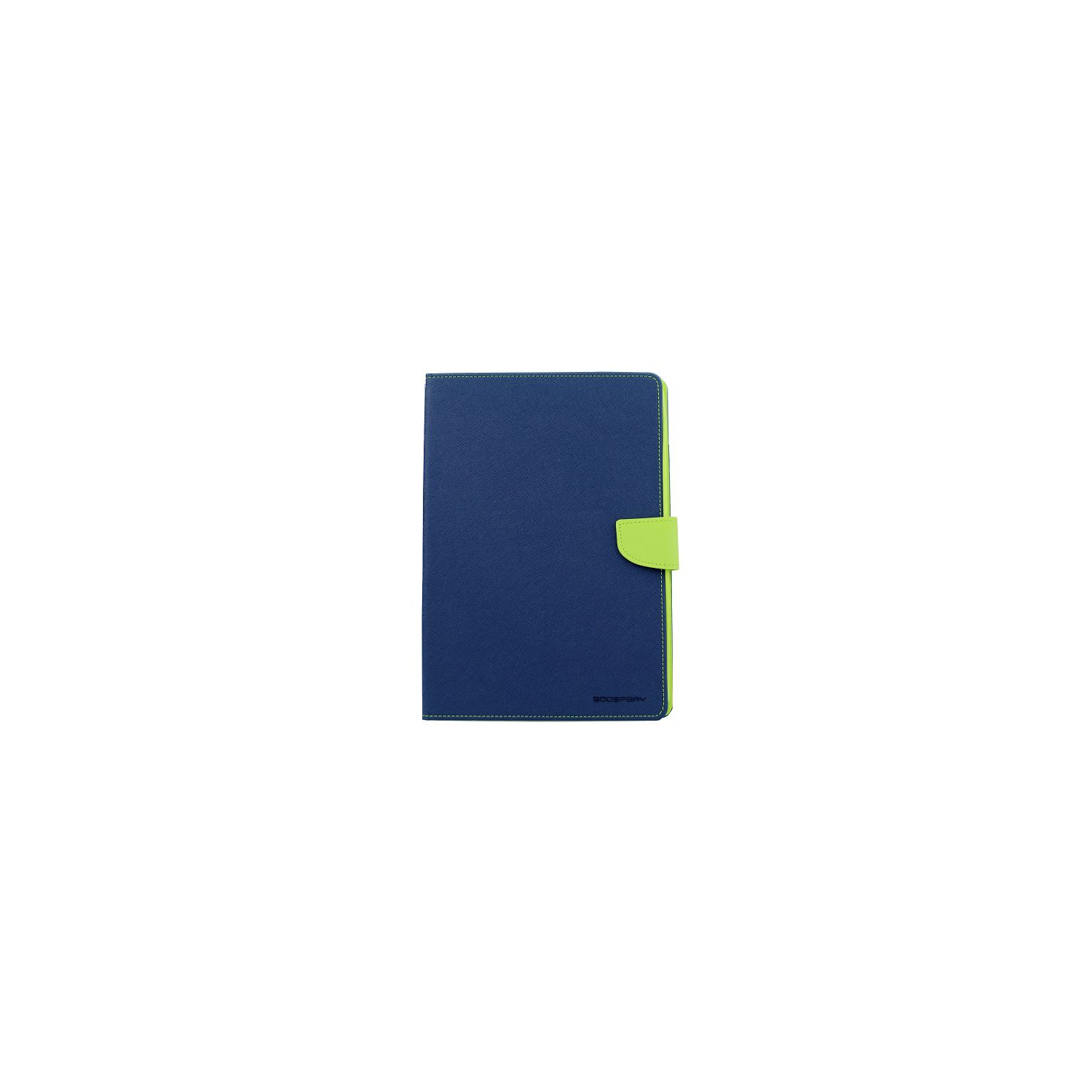 TopSave Goospery FANCY Card Holder Fabric+TPU Folio Flip Tablet Cover For iPad 9.7" 2017 2018, Navy Blue