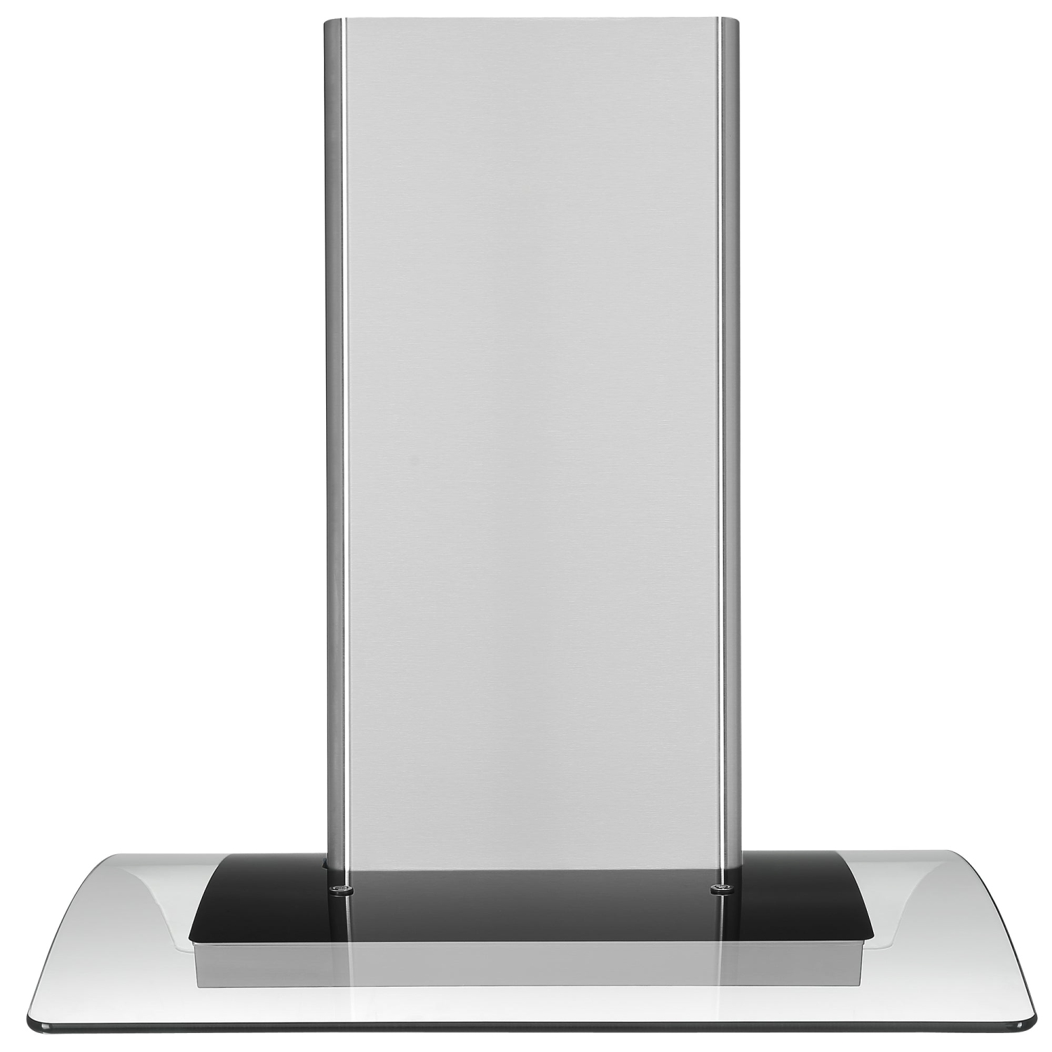 Ancona 36" 450 CFM Convertible Island Glass Canopy Range Hood in Stainless Steel with Auto Night Light Feature