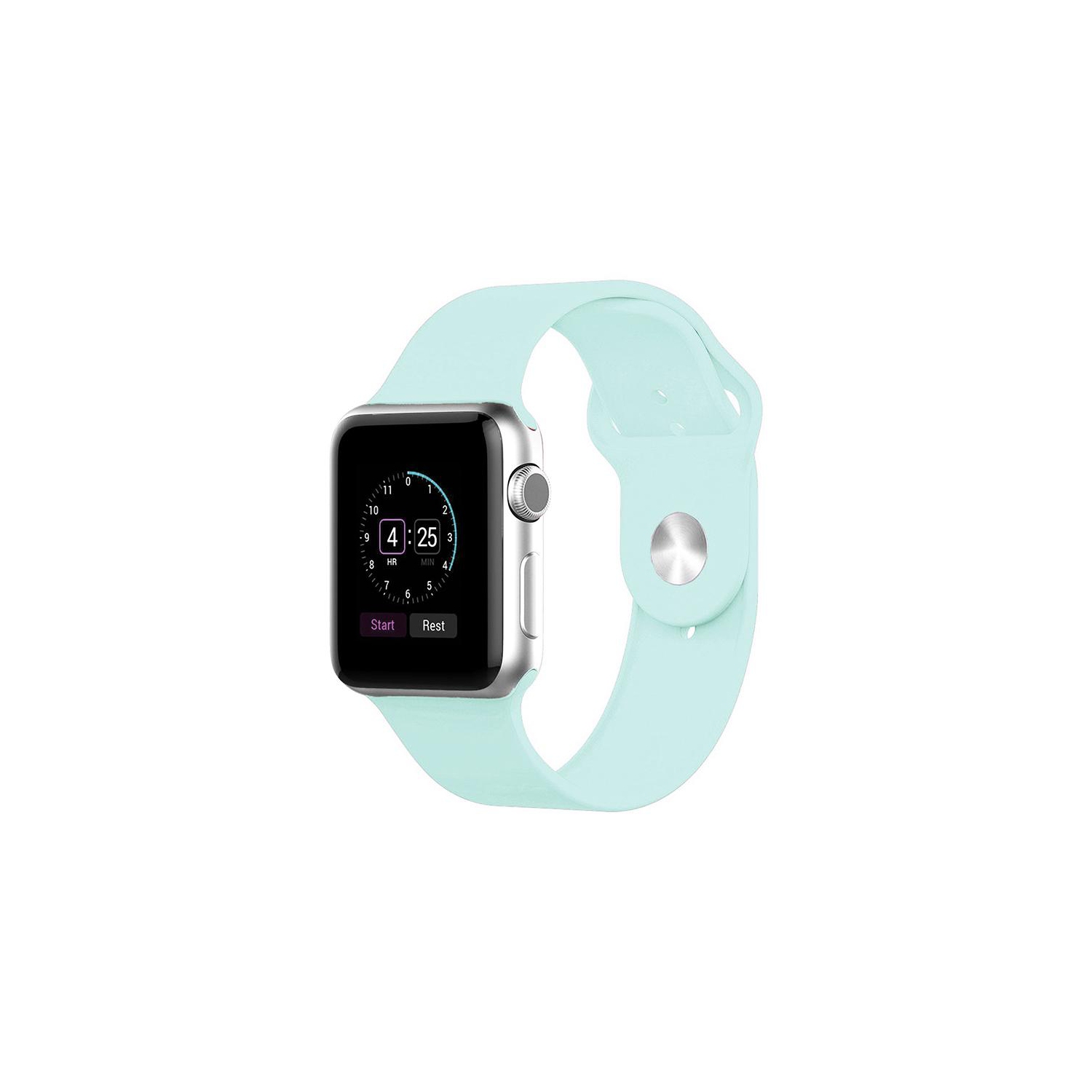 Bracelet en silicone de PANDACO pour Apple Watch 38&nbsp;mm/40&nbsp;mm/41&nbsp;mm/42&nbsp;mm