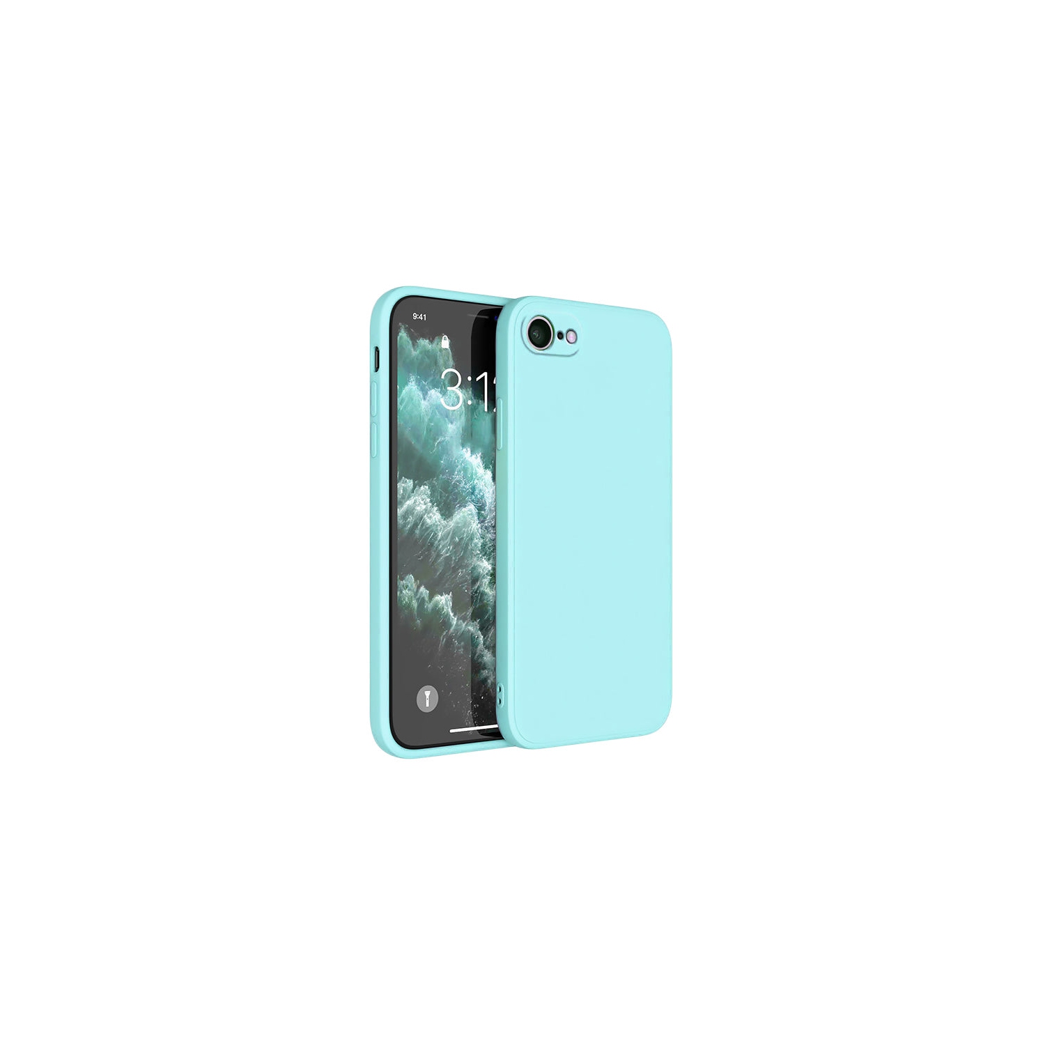 PANDACO Soft Shell Matte Mint Blue Case for iPhone 6 or iPhone 6S